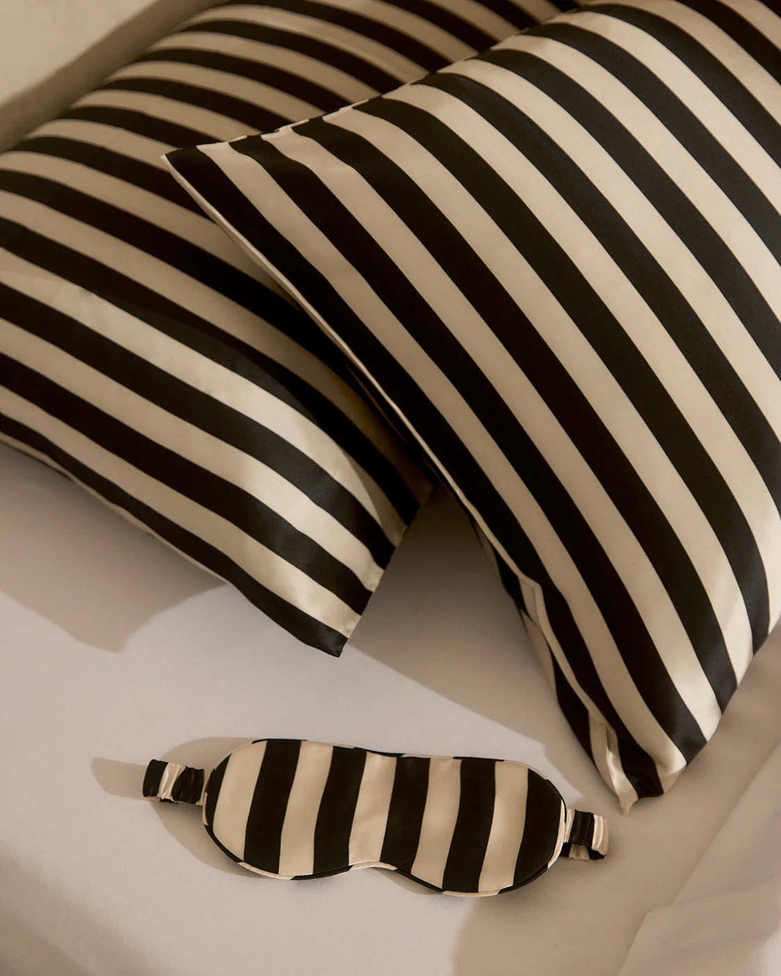 Silk Pillowcase - Vanilla Bean Stripes - Image 2