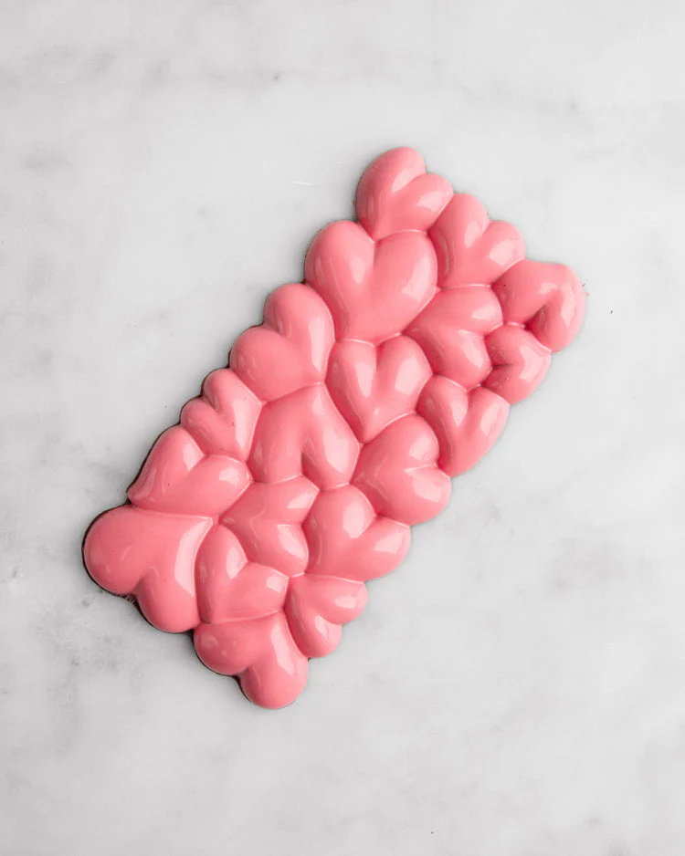 Gianduja Hazelnut Pink Heart Bar - Image 2