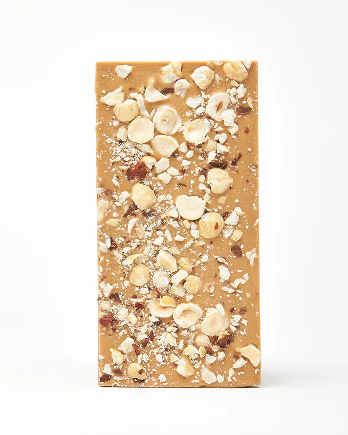 Hazelnut Caramelised White Chocolate Bar - Image 2