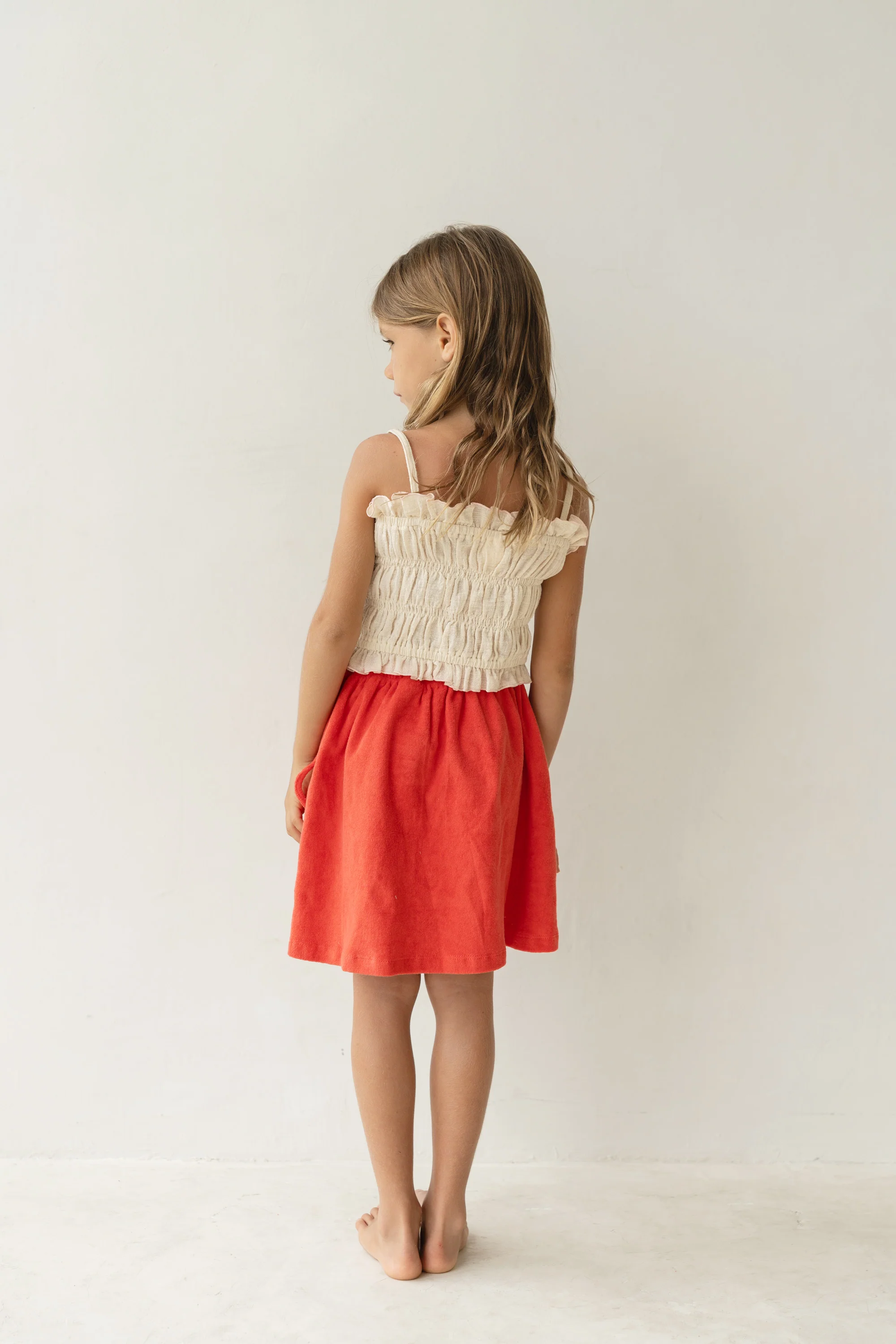 Shirred Top - Ecru - Image 4