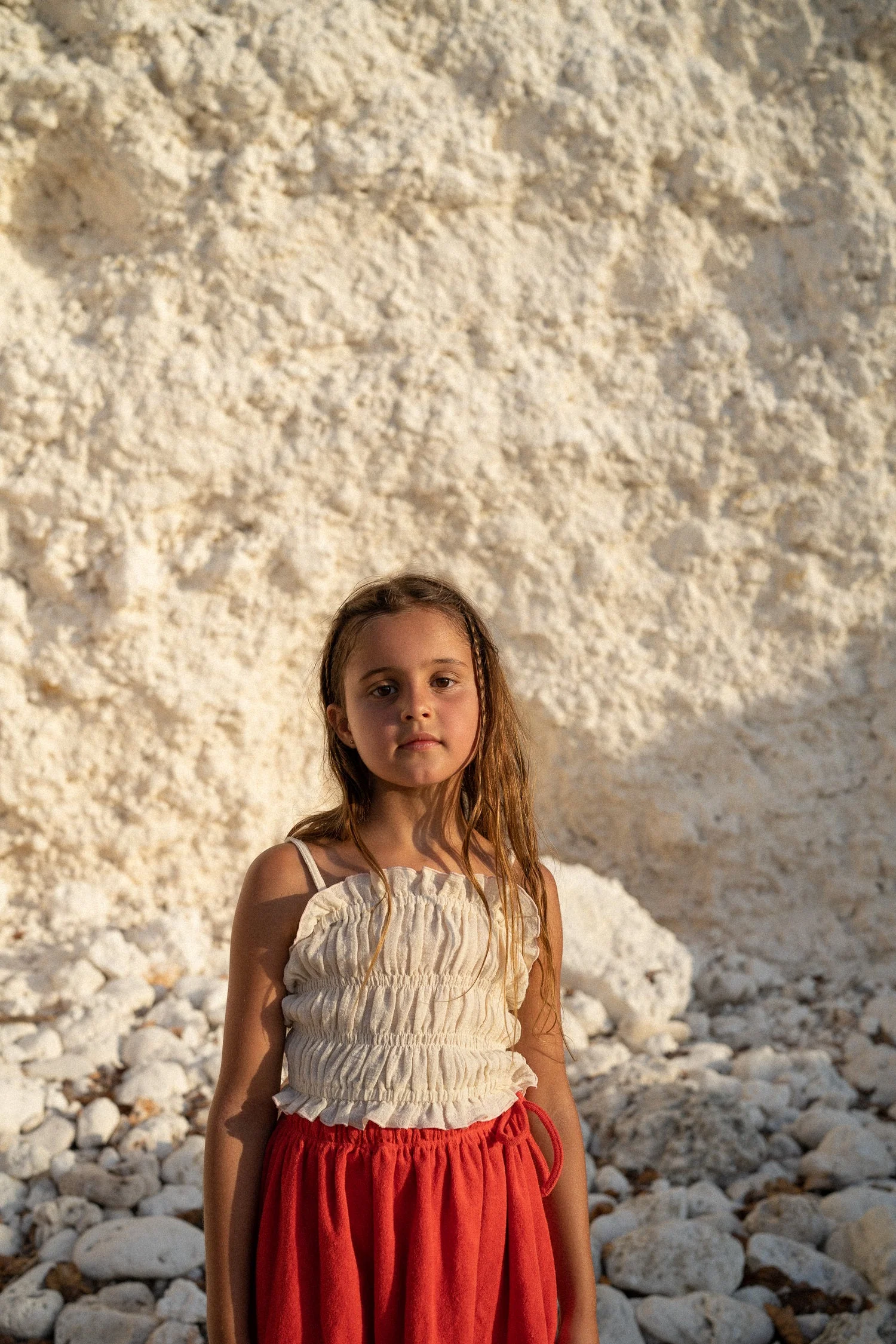 Shirred Top - Ecru - Image 7