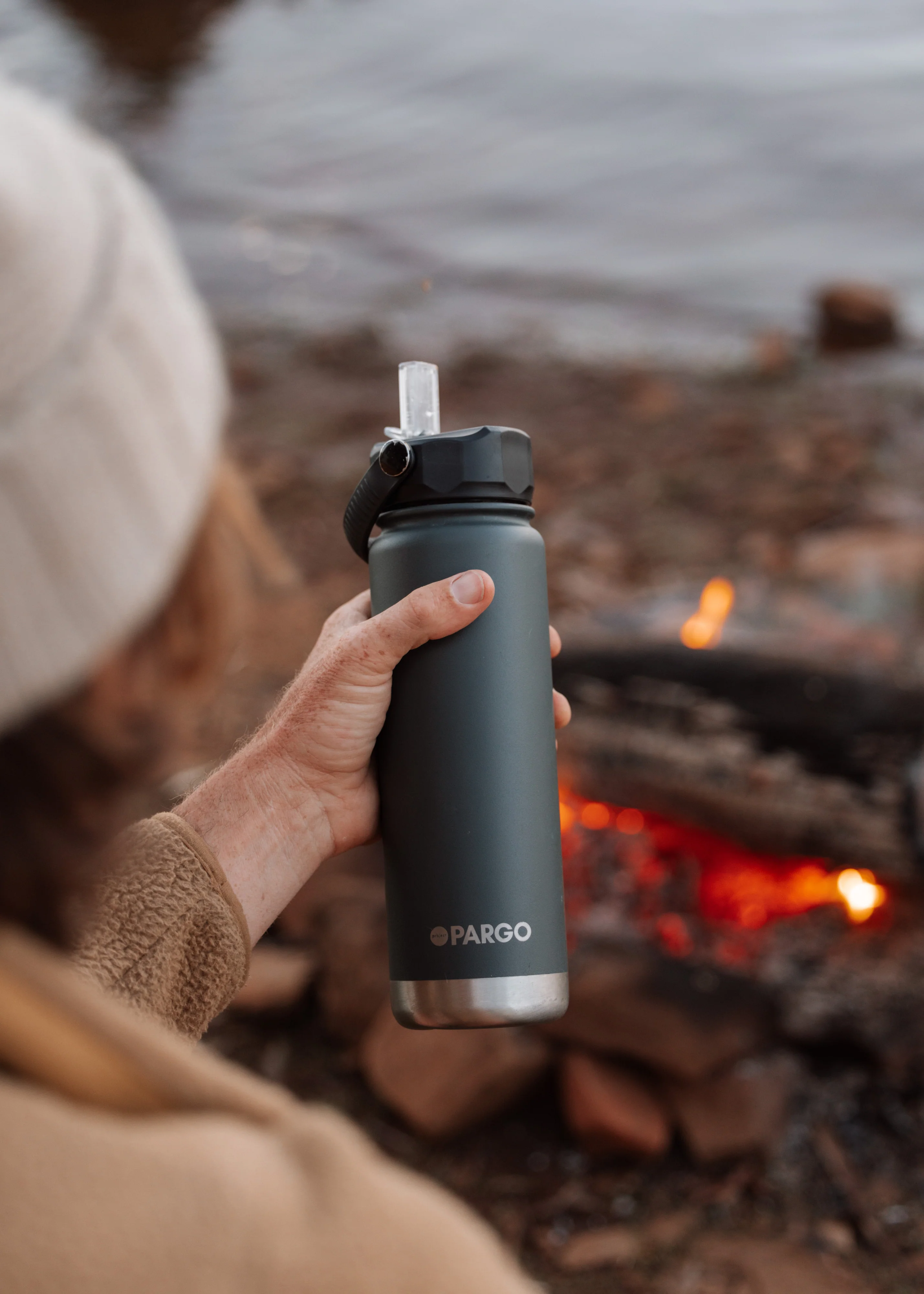 Insulated Sports Bottles - Charcoal - Image 5