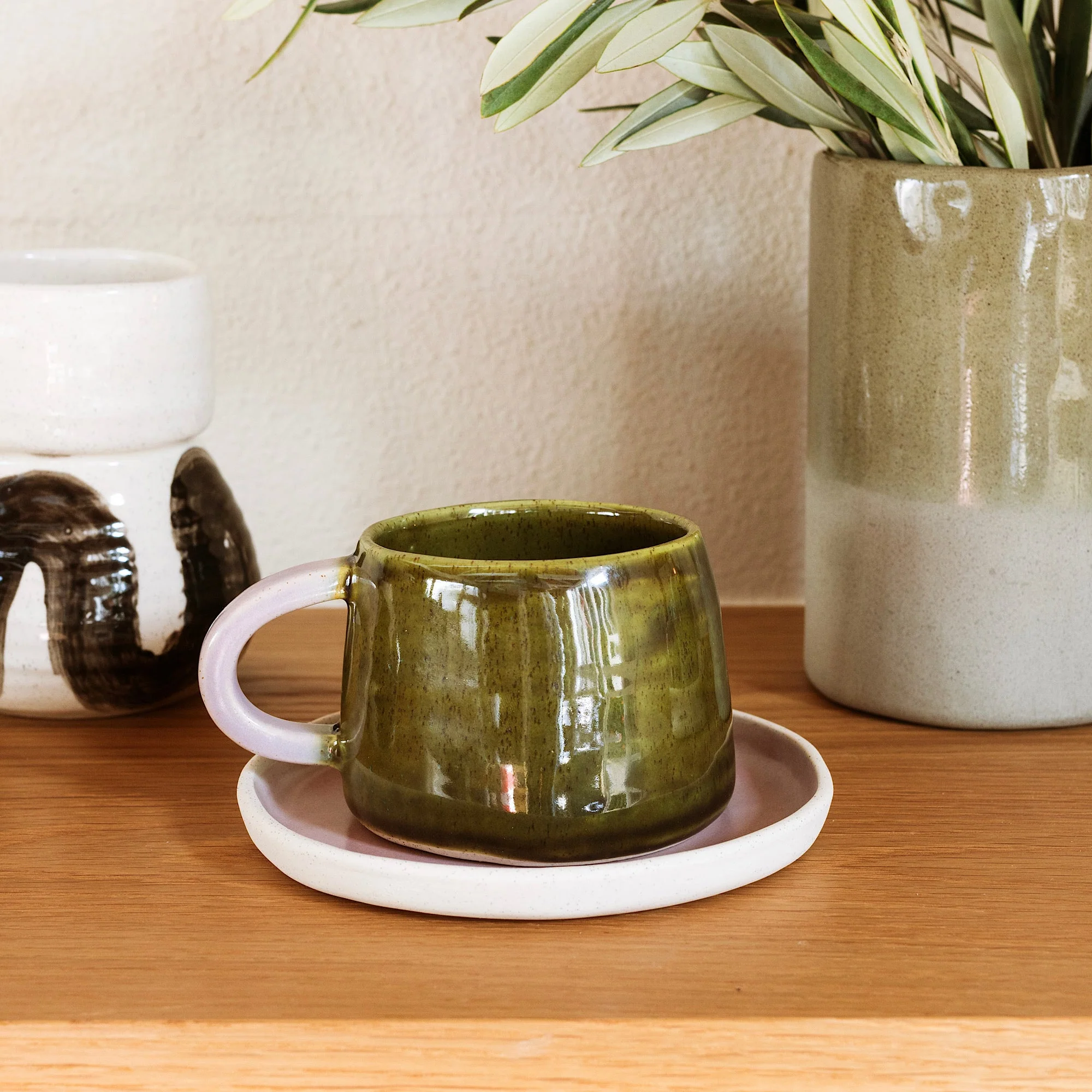 Moss & Lilac Tapered Mug - Image 3