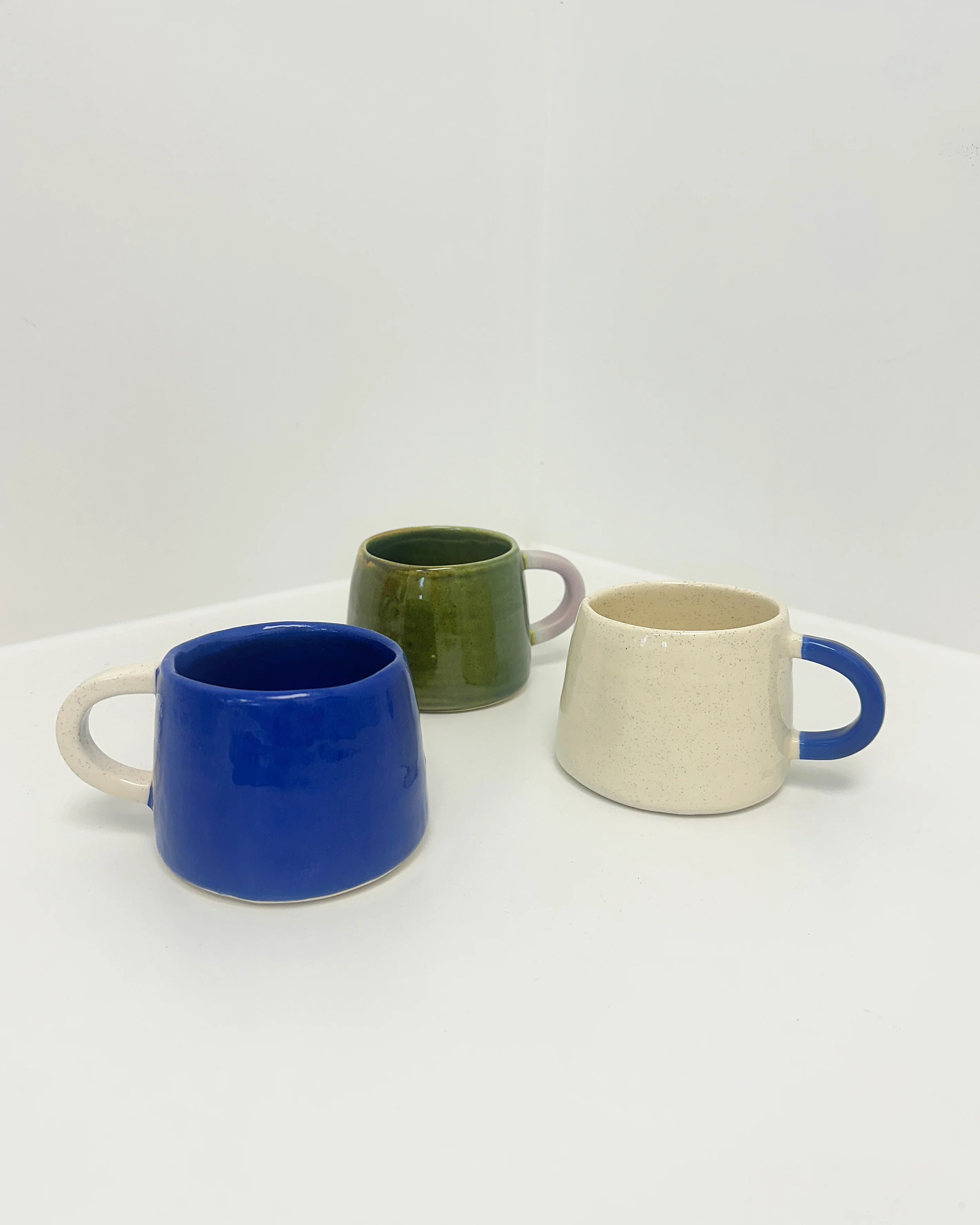 Oat & Cobalt Tapered Mug - Image 3