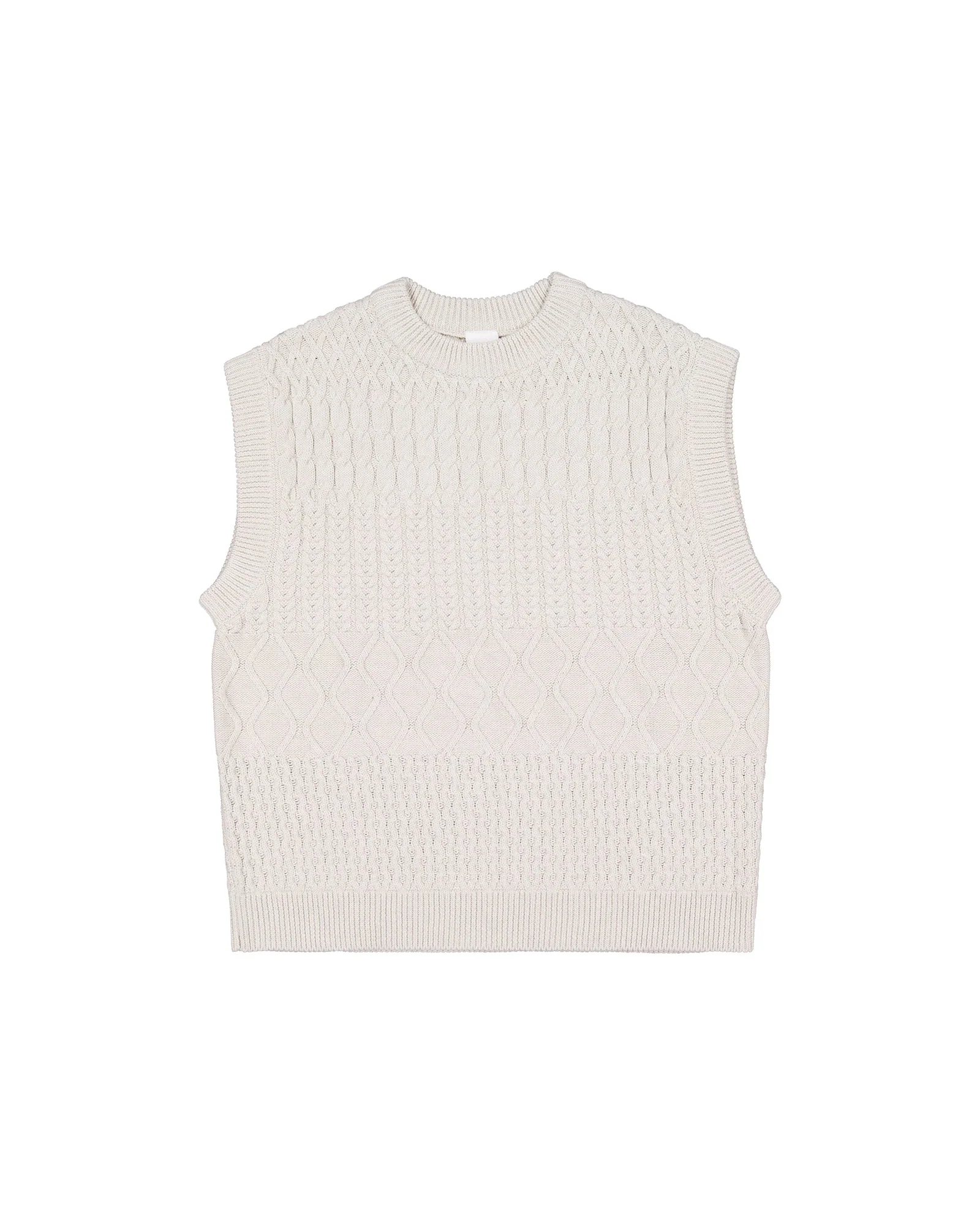 Aran Vest - Oat - Image 8