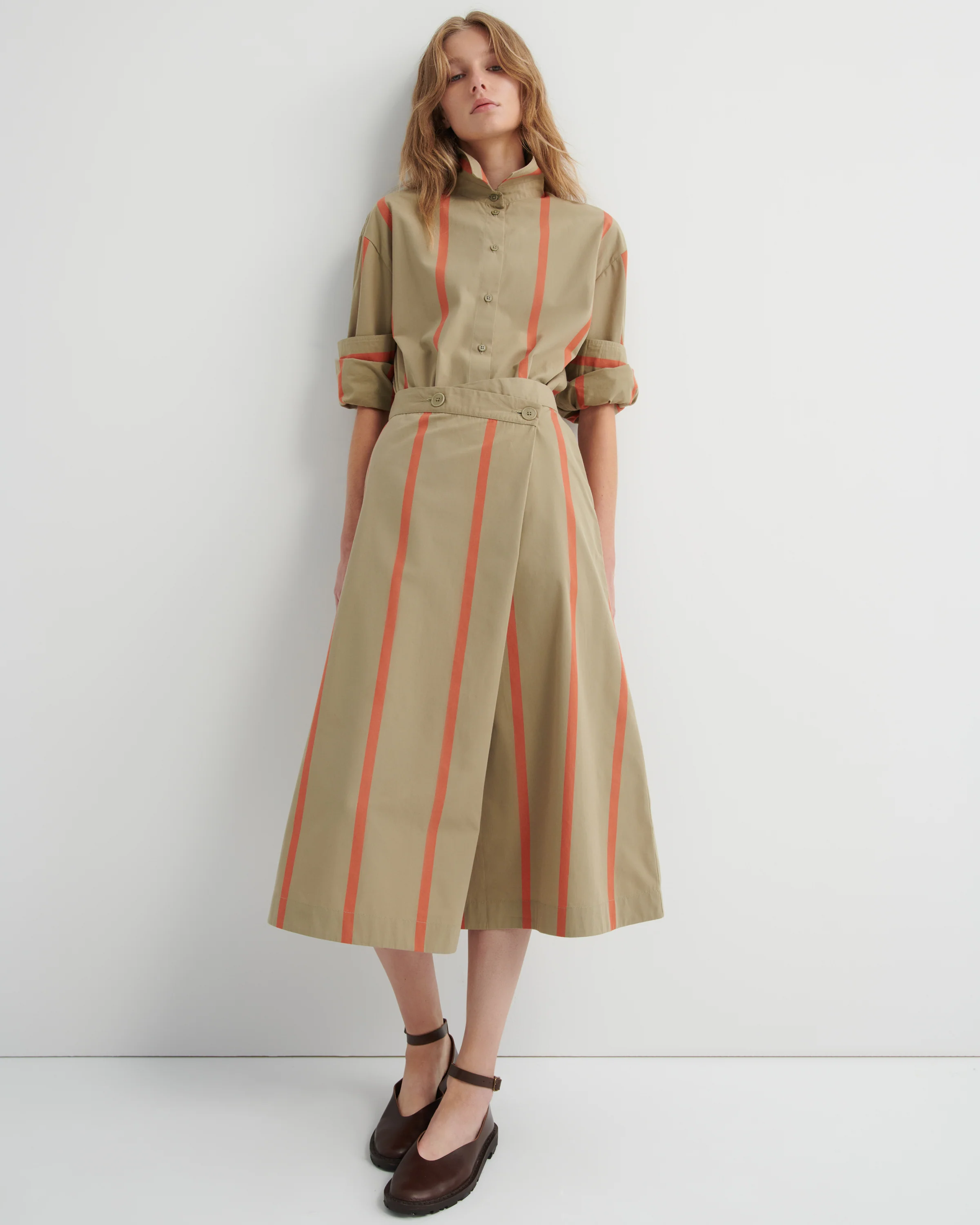 Fold Skirt - Nasturtium Stripe - Image 6