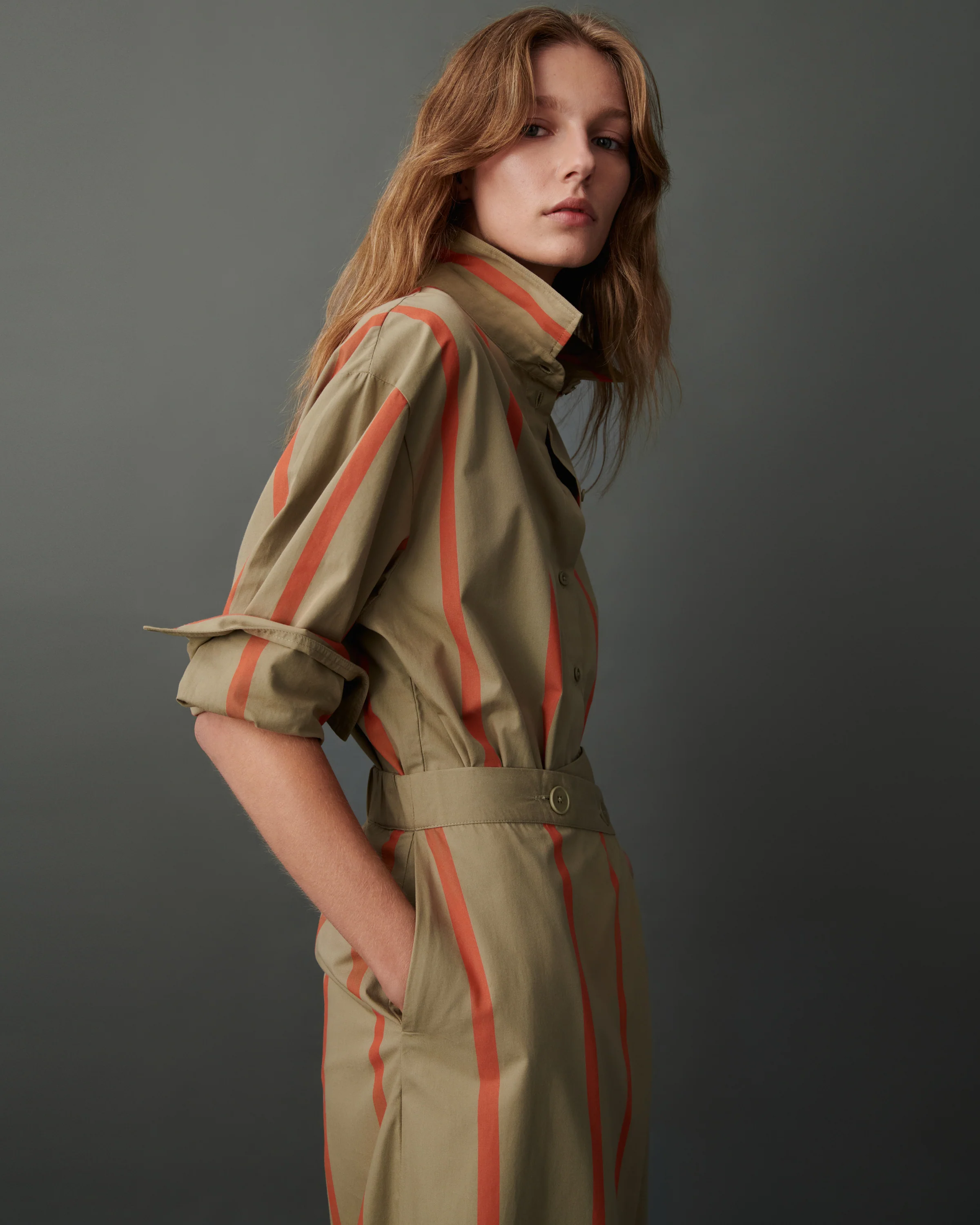 Maker Shirt - Nasturtium Stripe - Image 9