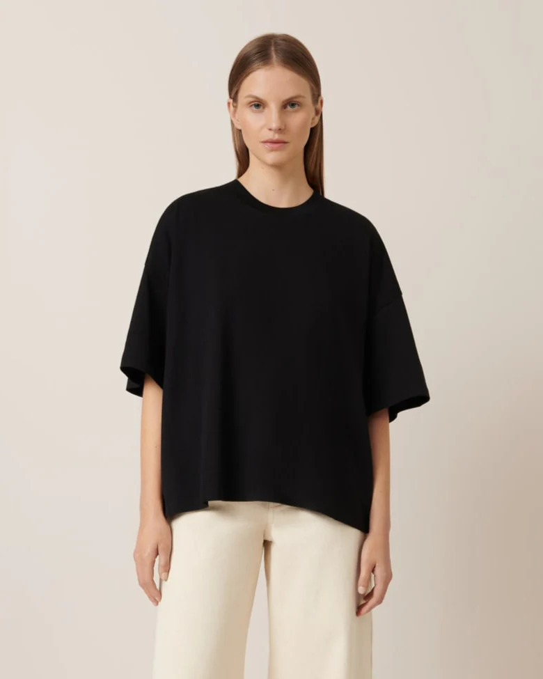 Oversized Boxy Tee - Black
