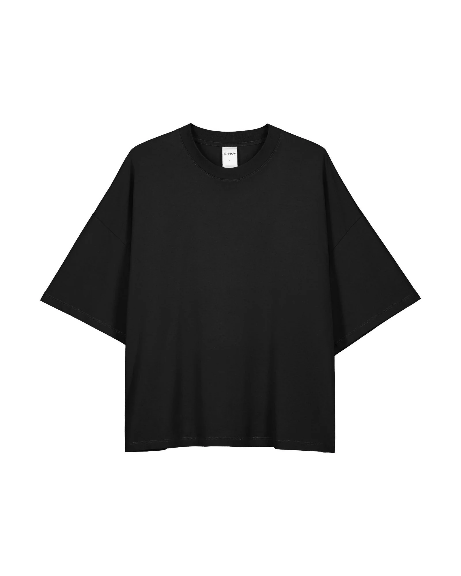 Oversized Boxy Tee - Black - Image 8