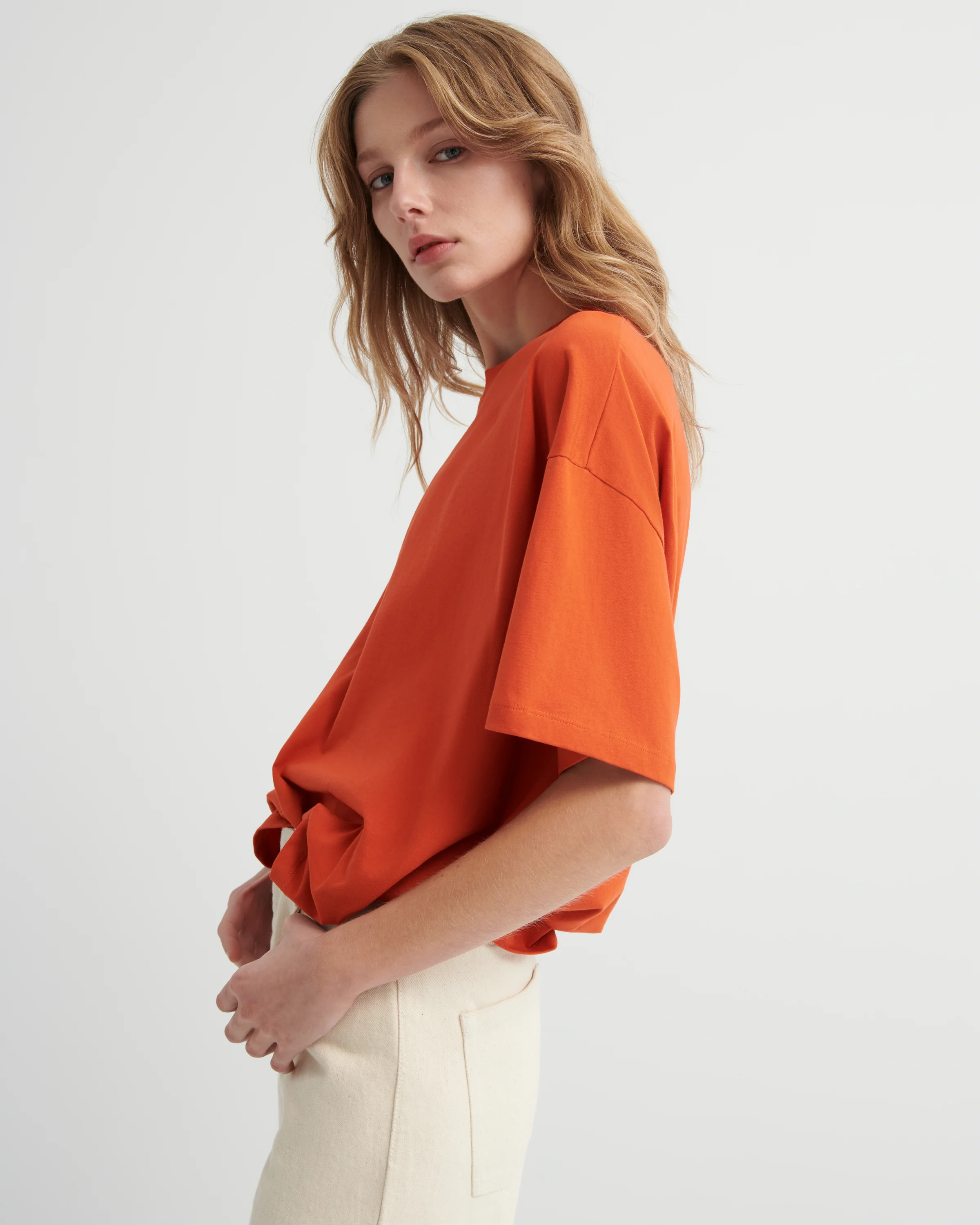 Oversized Boxy Tee - Nasturtium - Image 3