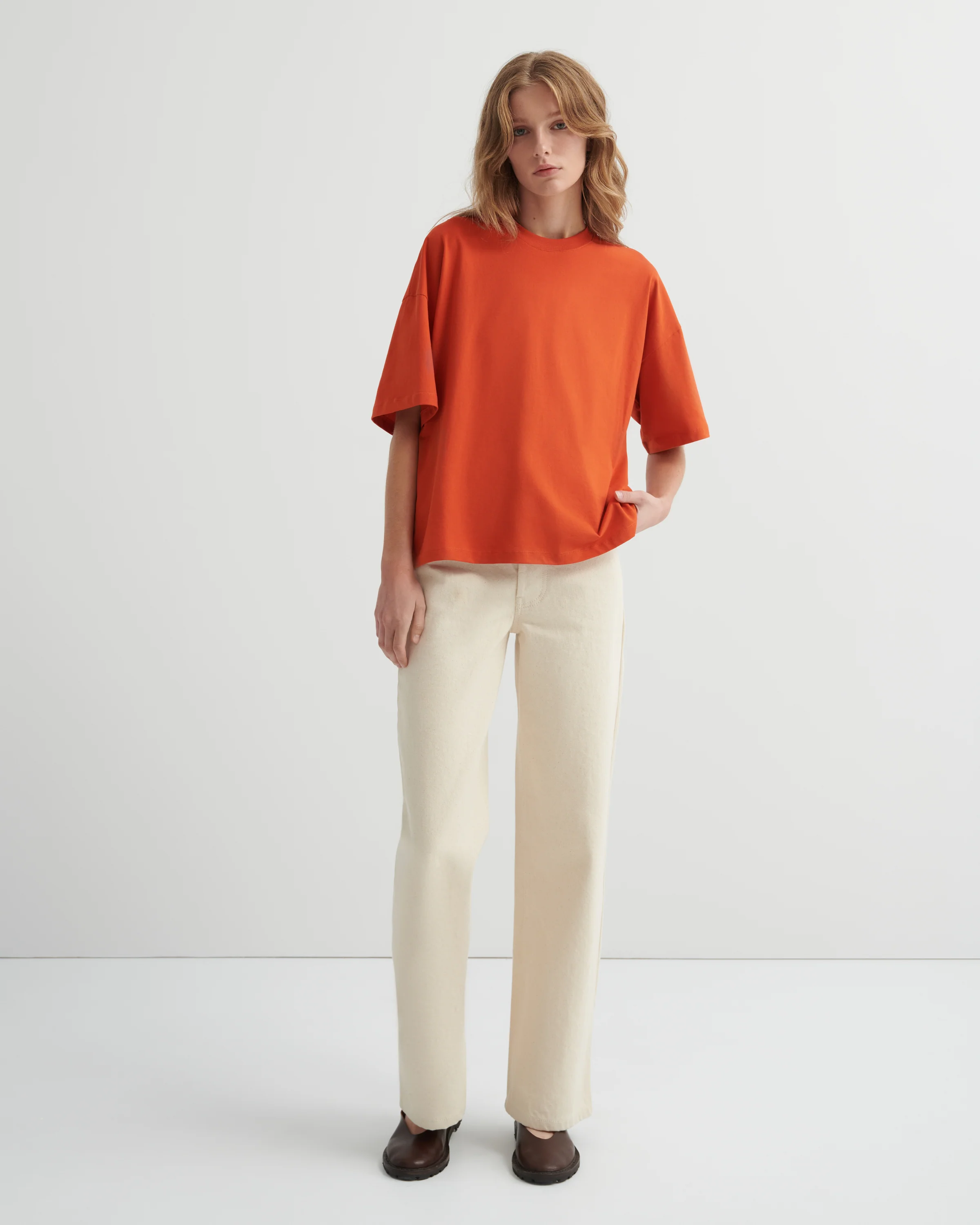 Oversized Boxy Tee - Nasturtium - Image 6