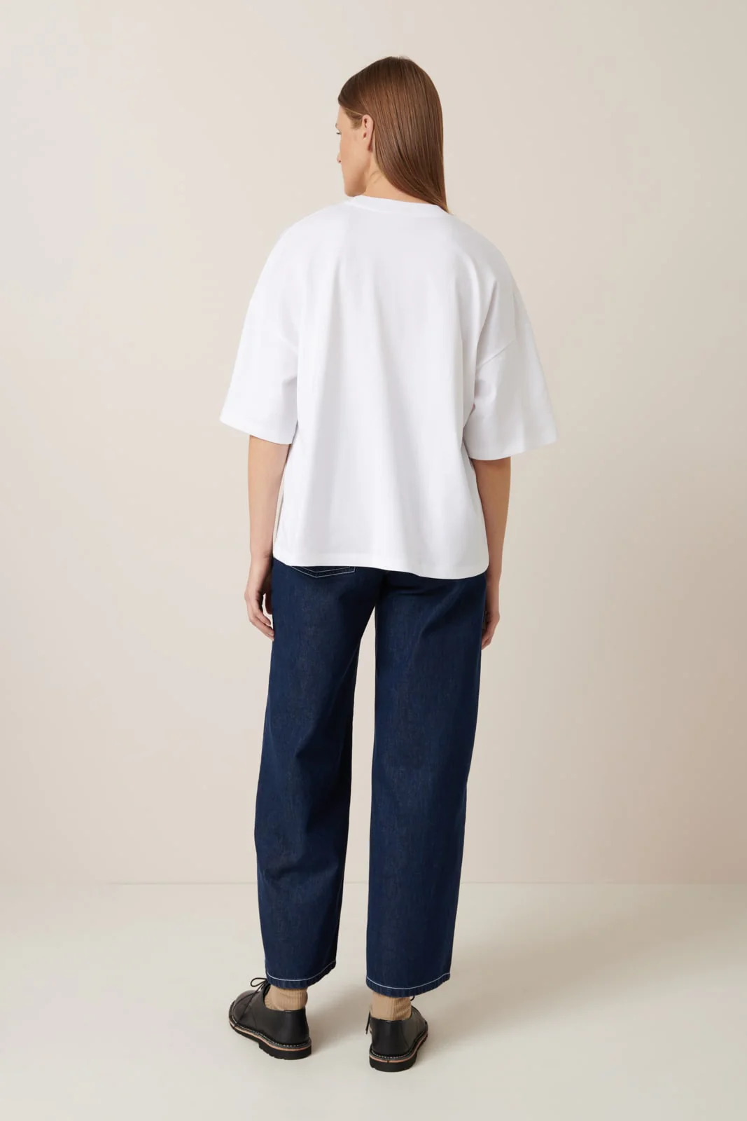 Oversized Boxy Tee - White - Image 6