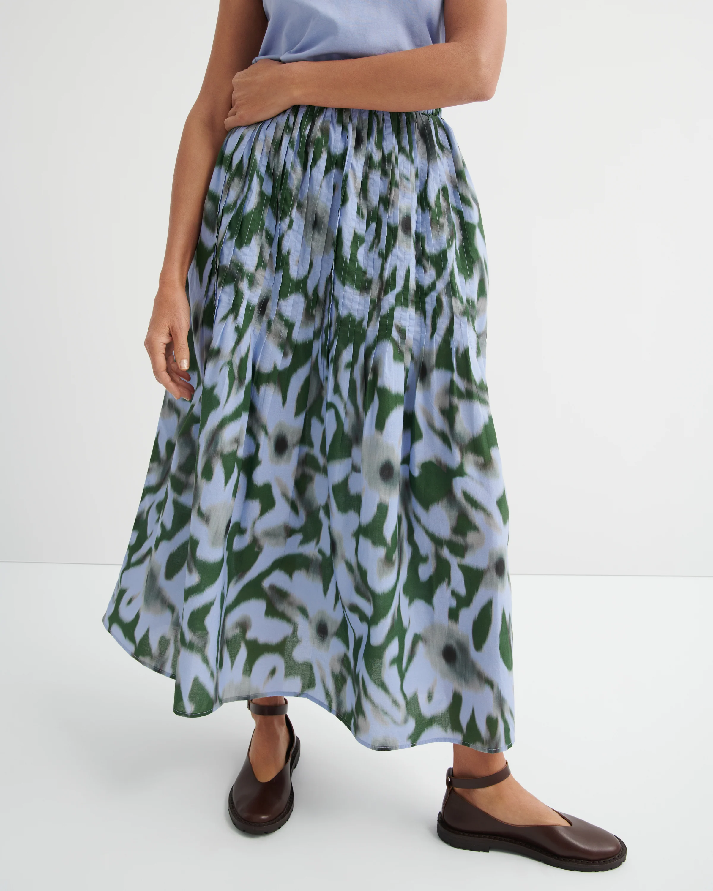 Poet Skirt - Misty Floral - Image 2