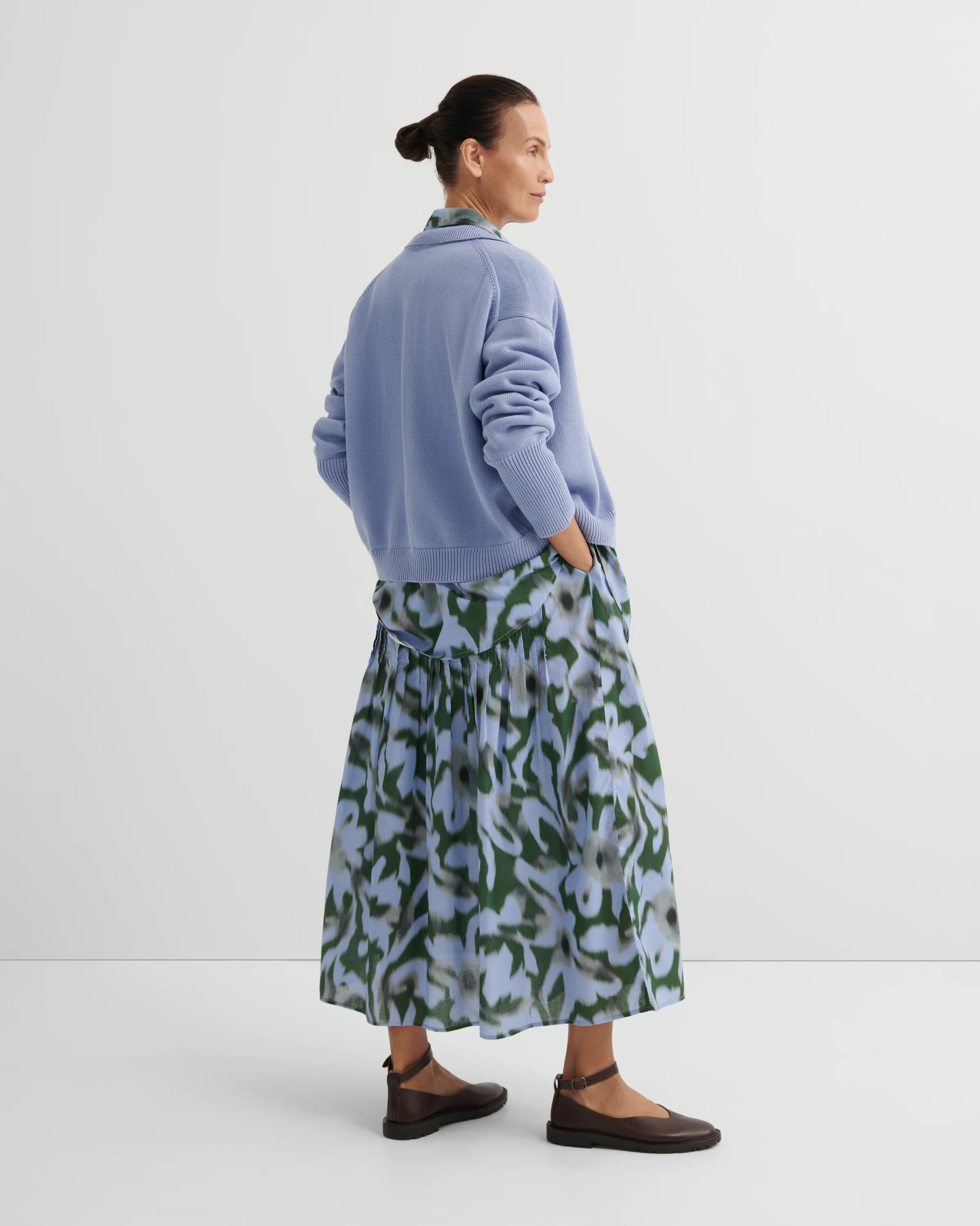 Poet Skirt - Misty Floral - Image 4