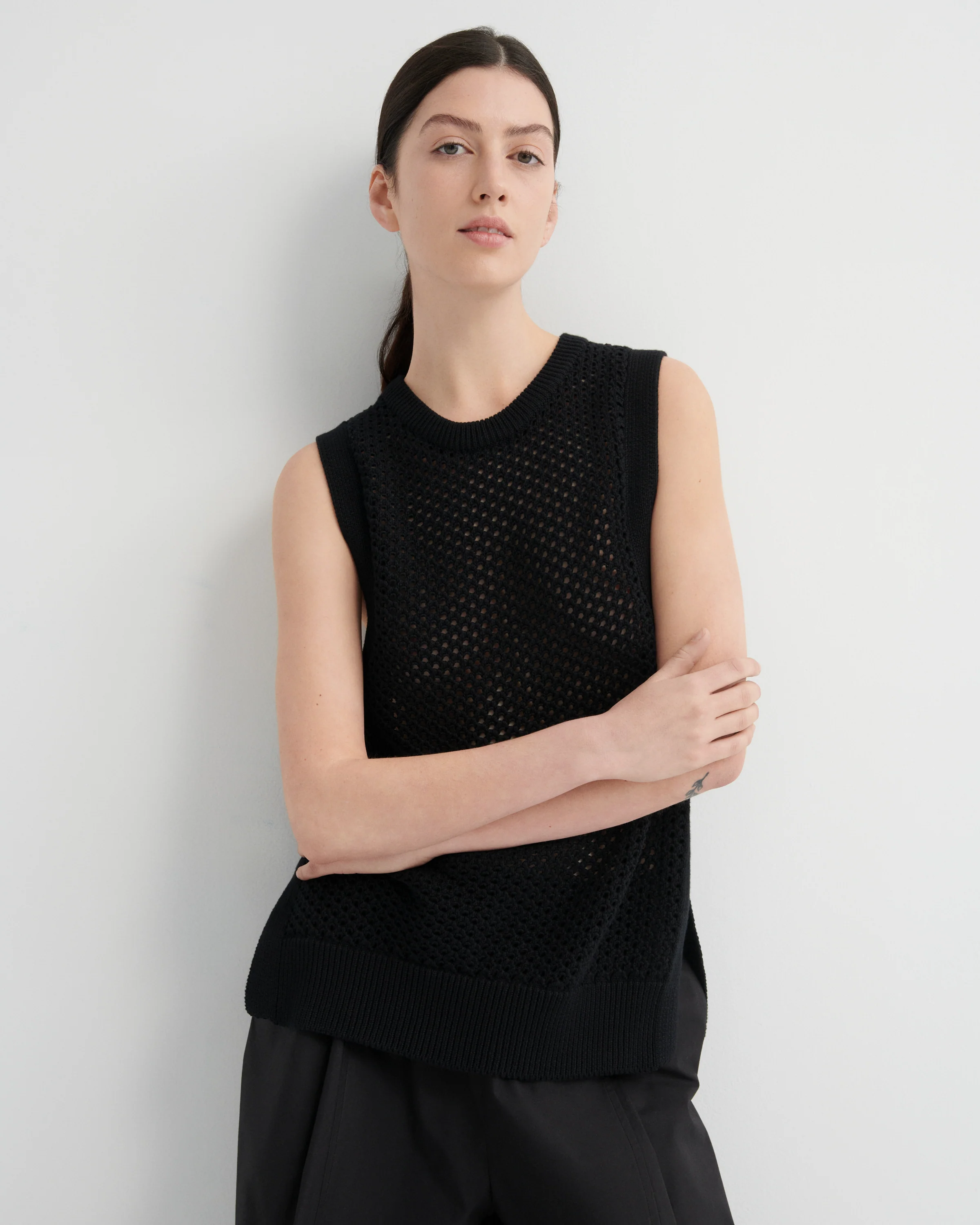 Pointelle Vest