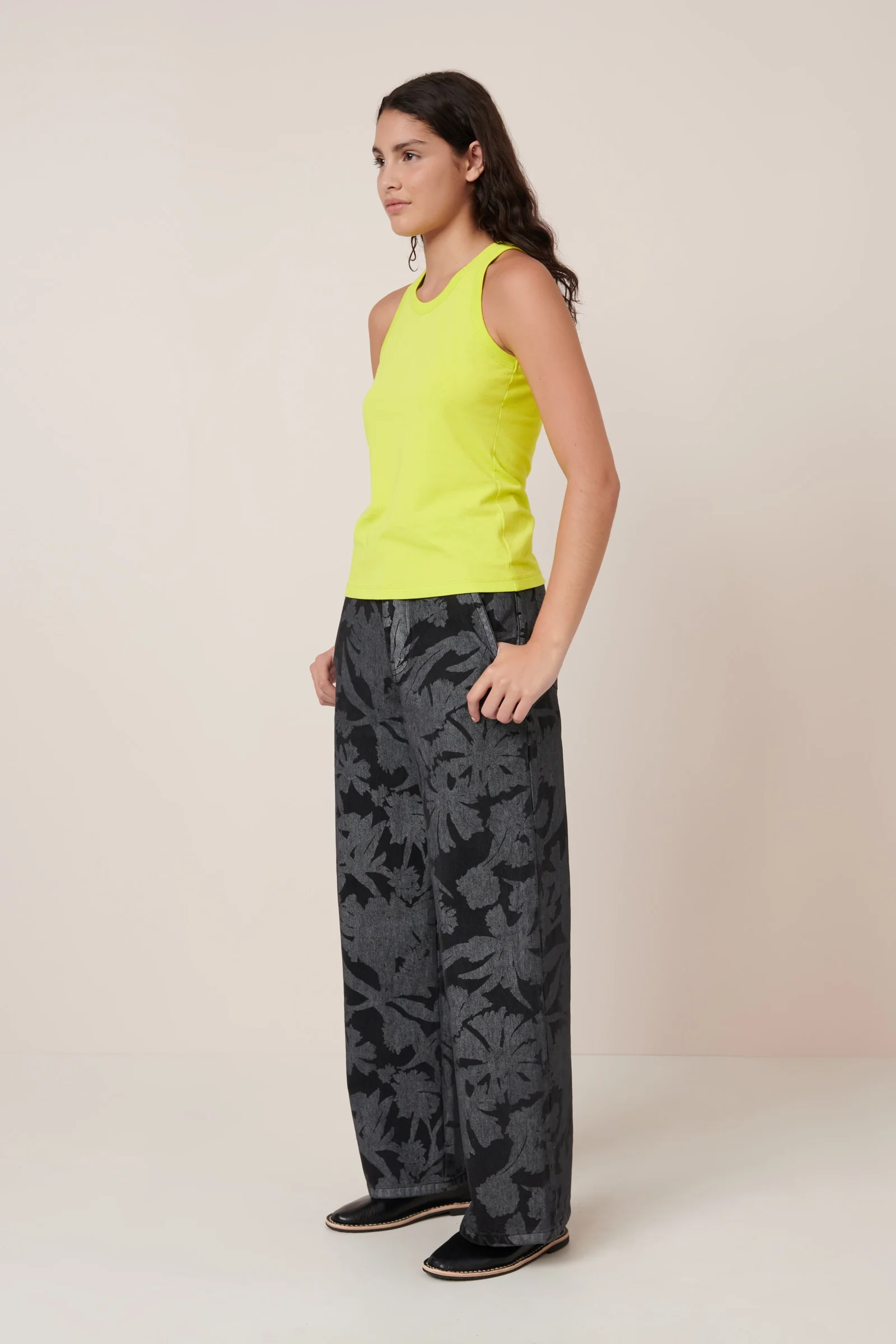 Racer Back Singlet - Fluro Yellow - Image 5