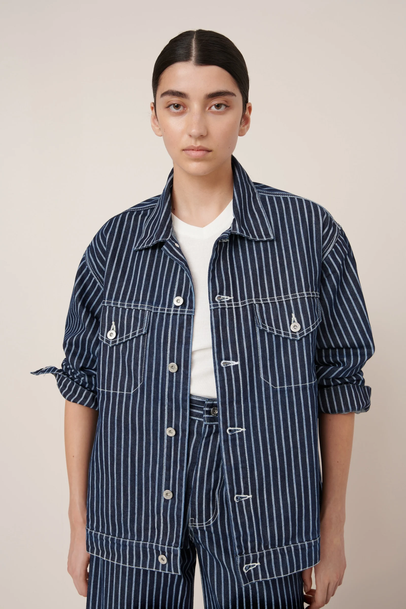 Riley Jacket - Chalk Stripe - Image 4
