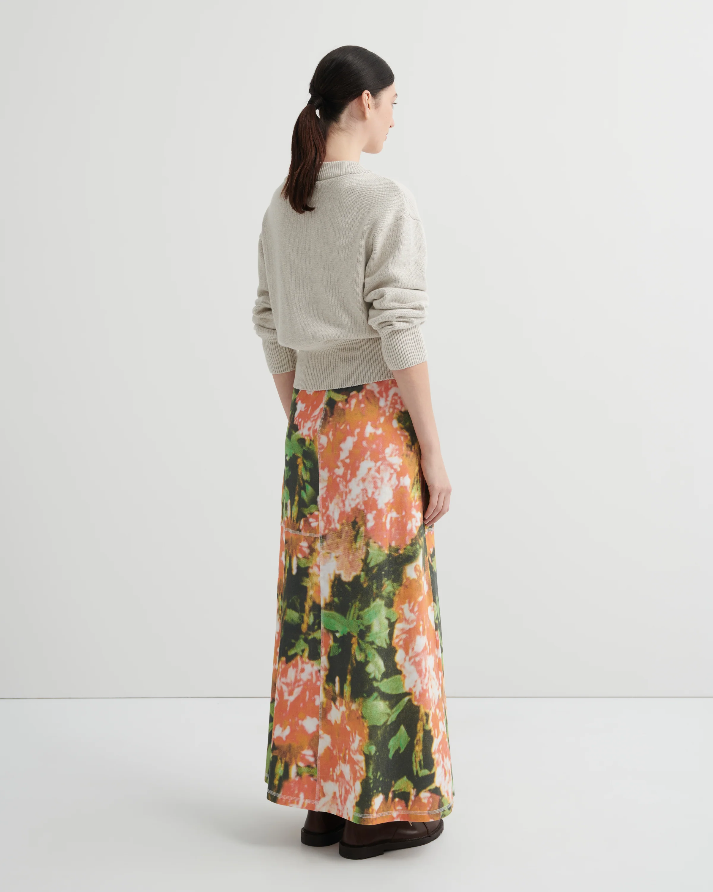 Silhouette Cardigan - Oat - Image 7