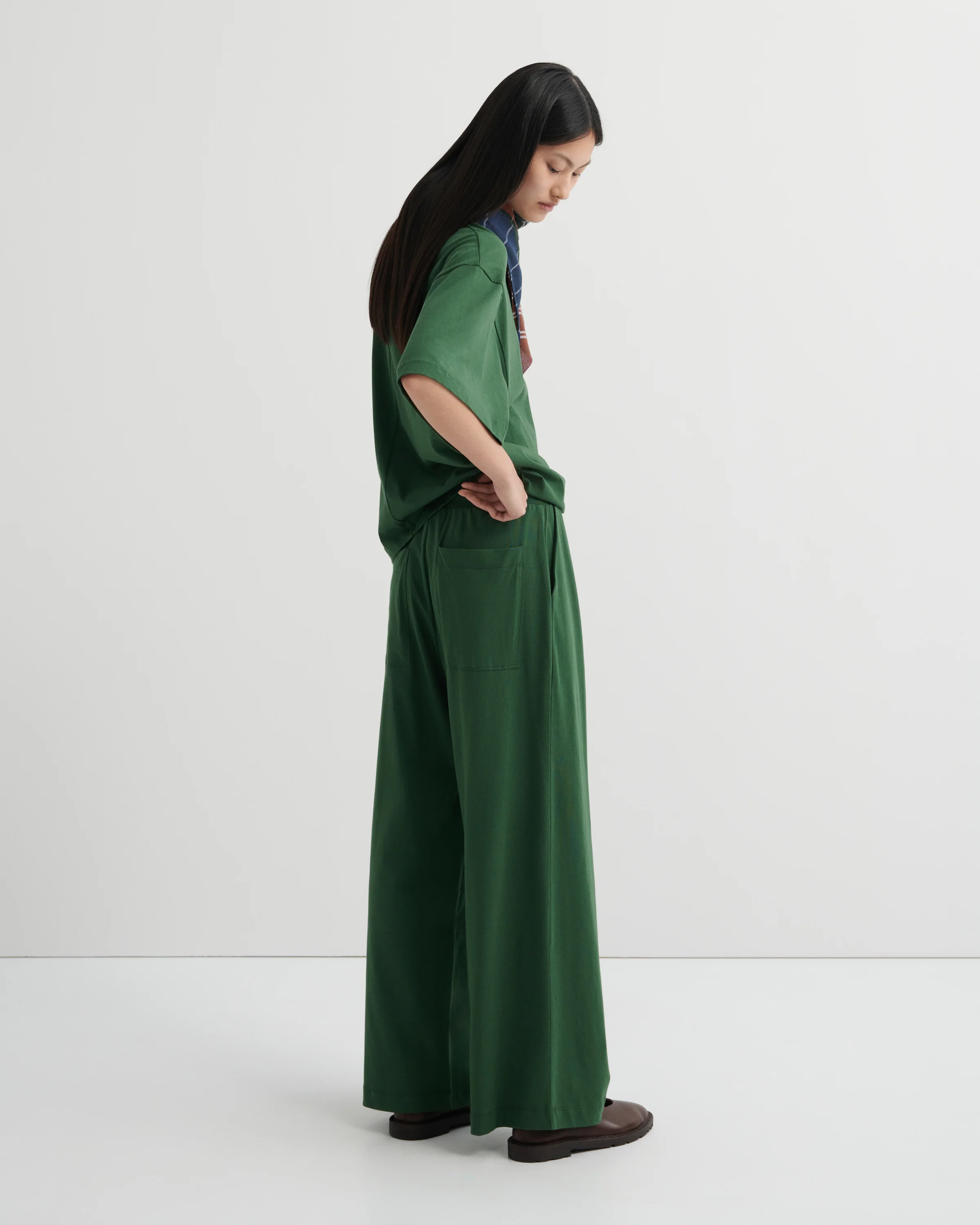 Wide Leg Pants - Forest - Image 3