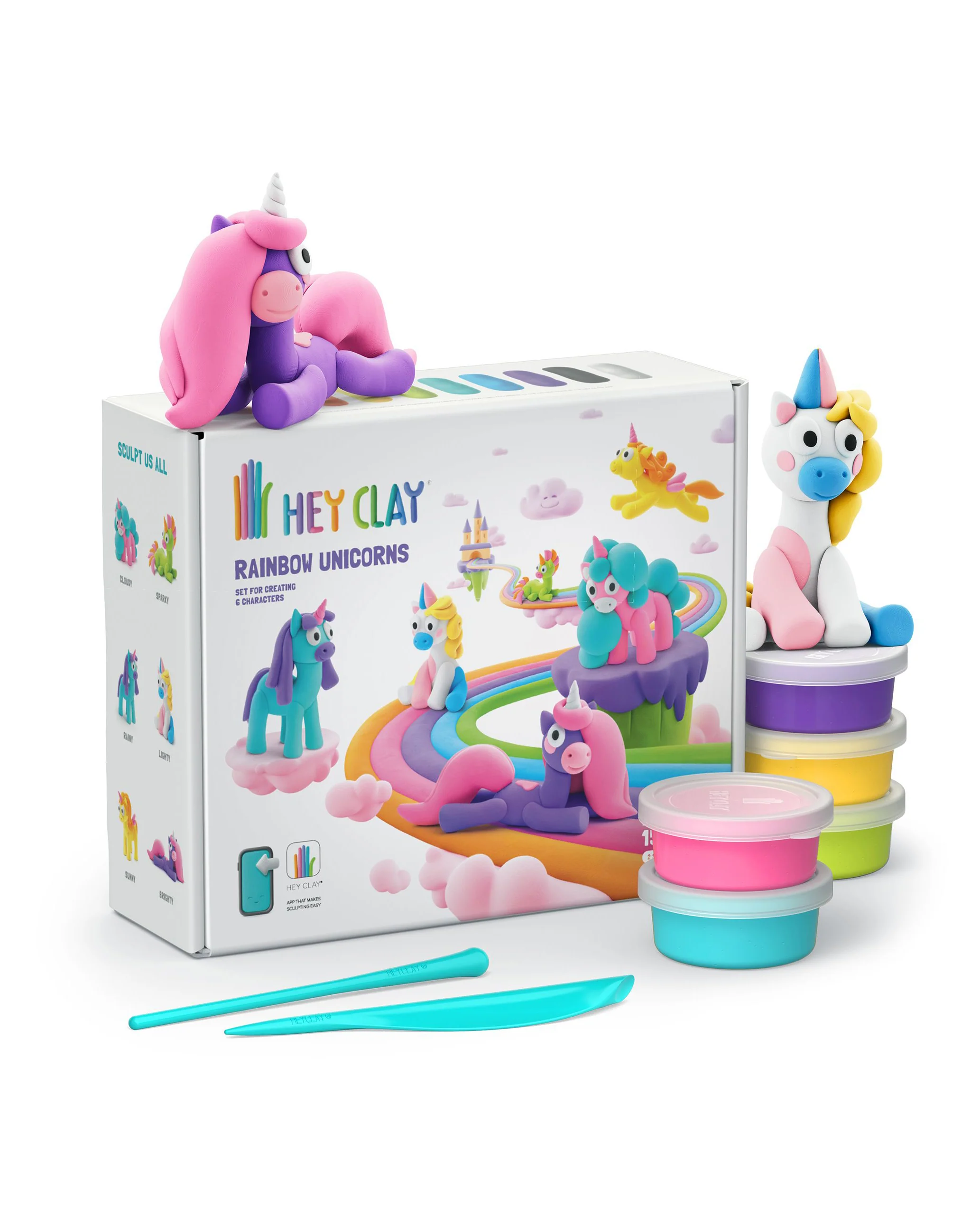 Large Air-Dry Hey Clay - Unicorns