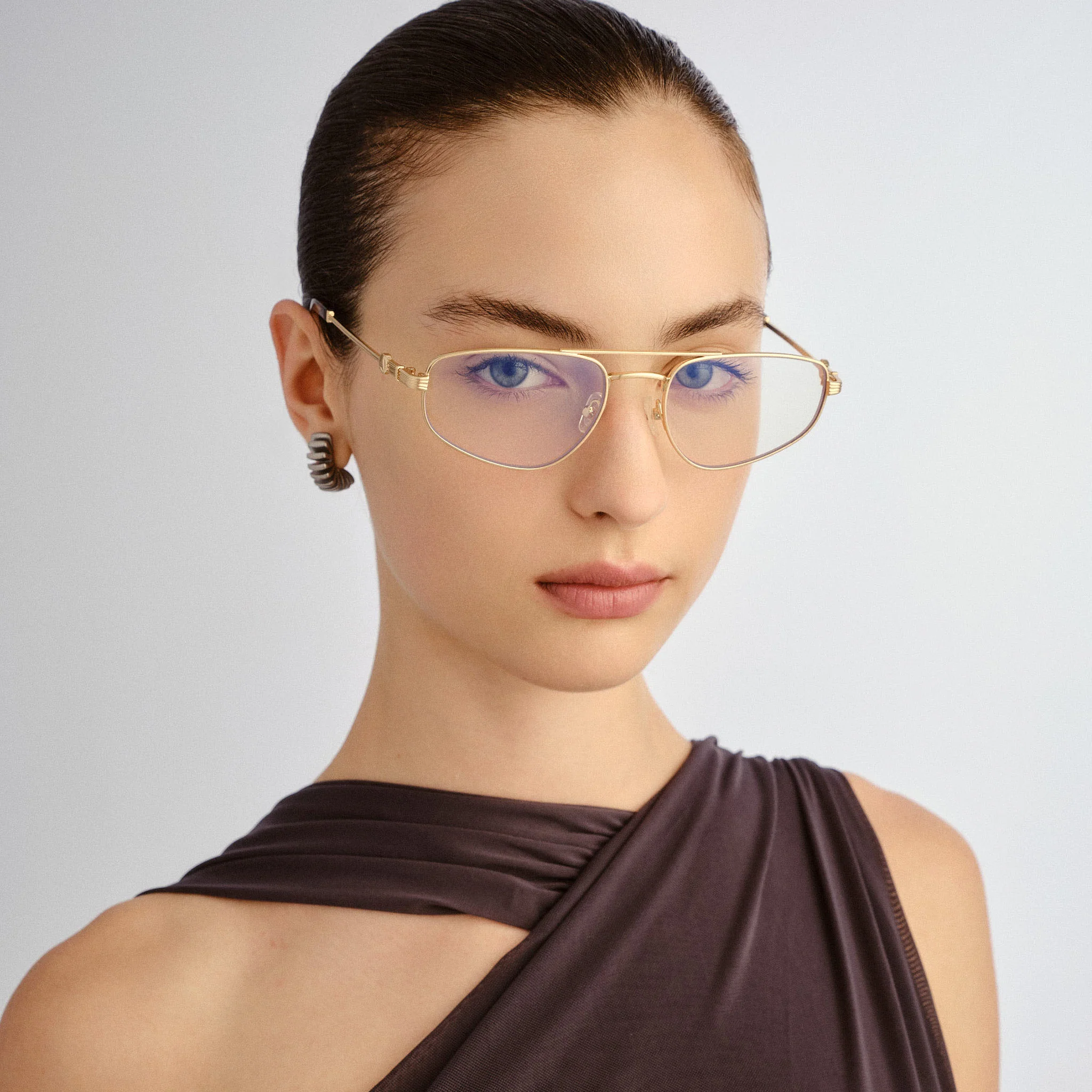 The Harvey Blue Light - Brushed Gold - Image 3