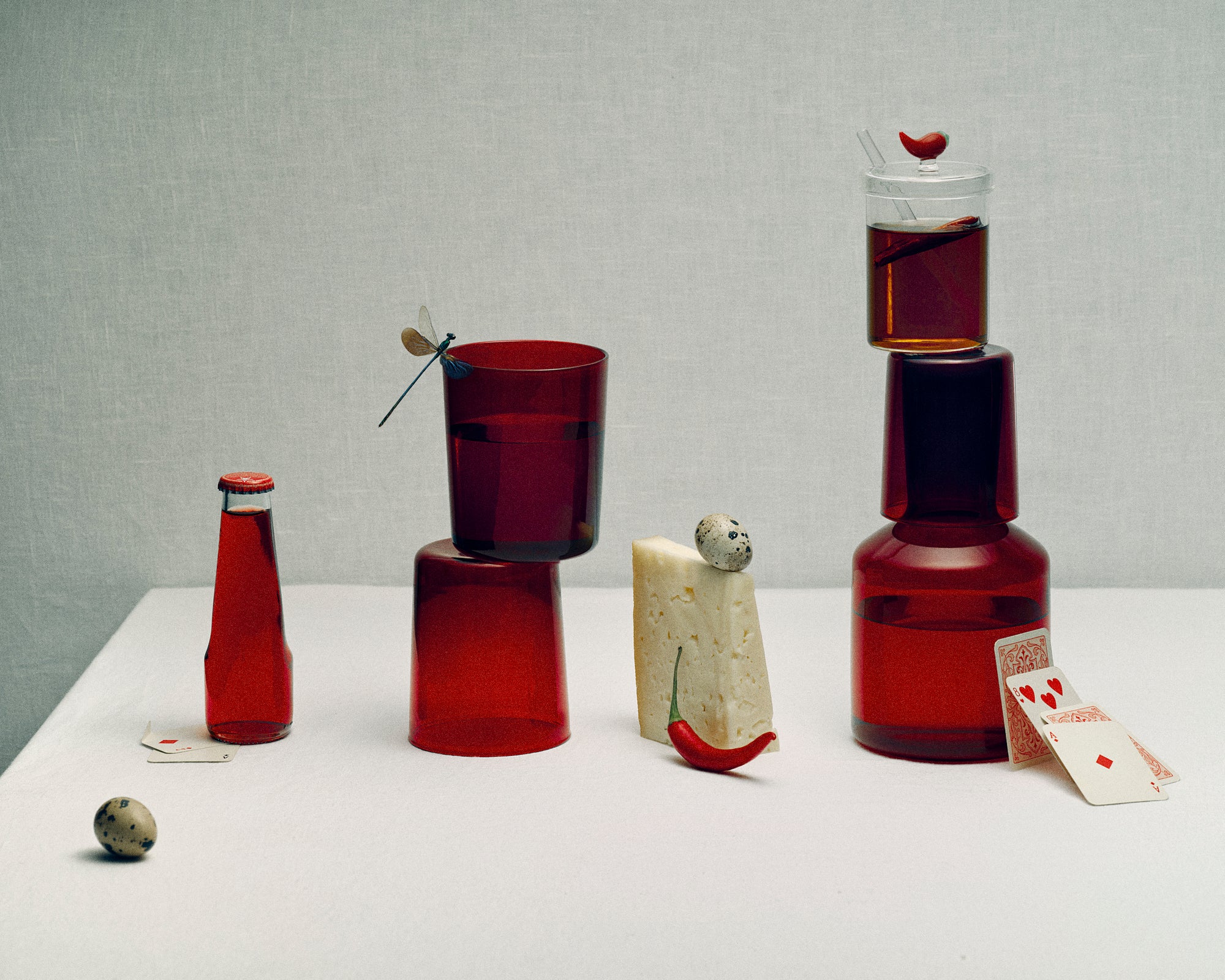 J'ai Soif Carafe & Glass - Rouge - Image 3