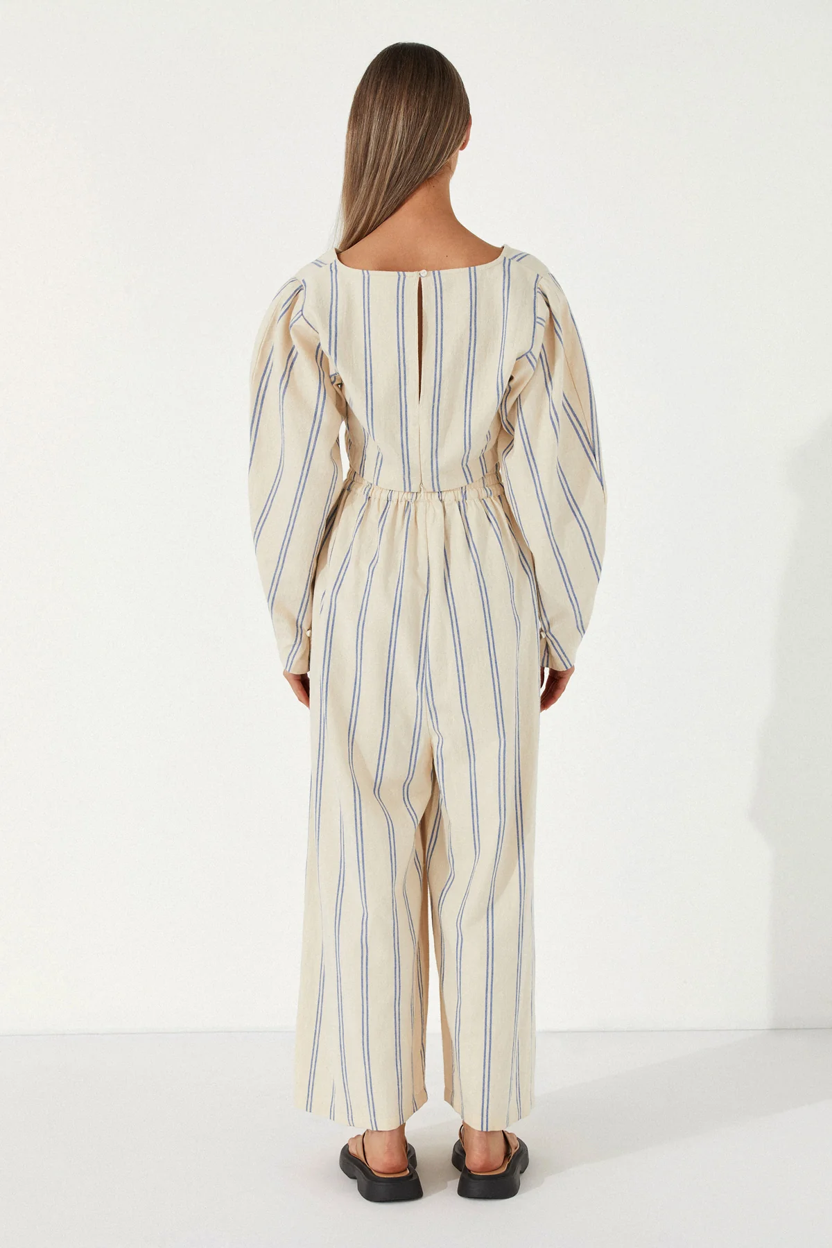Marine Twin Stripe Top - Image 8