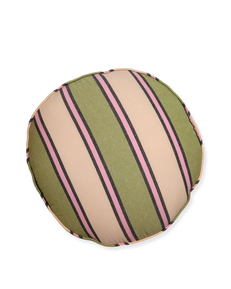 Carnival Stripe Round Cushion