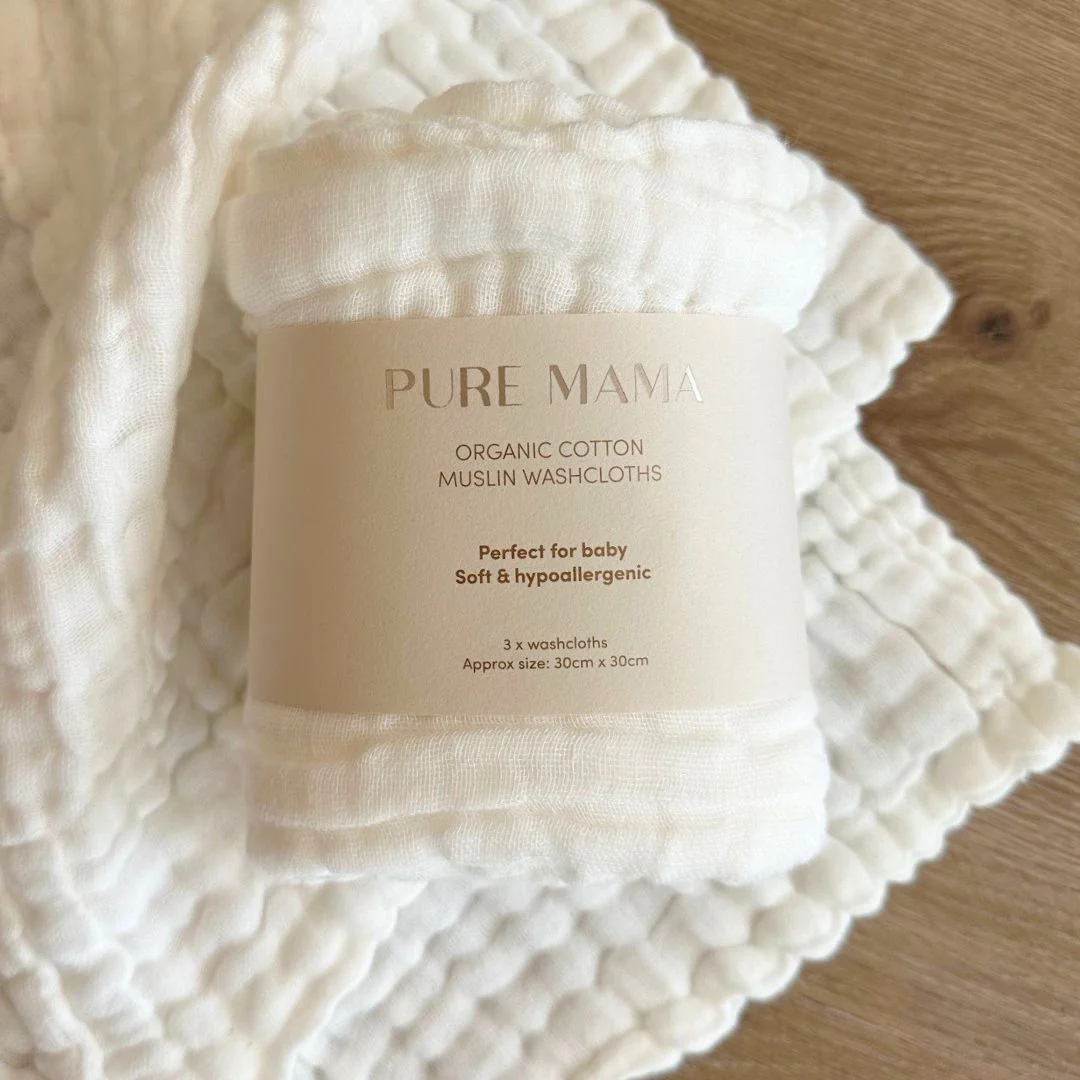 Muslin Wash Cloth Set - Image 3