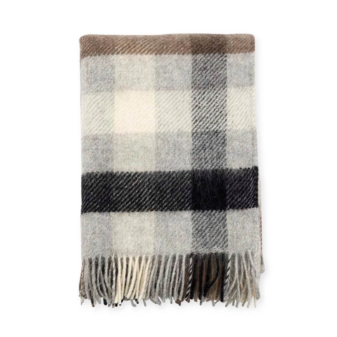 NZ Lambswool Throw - Gotland Grey