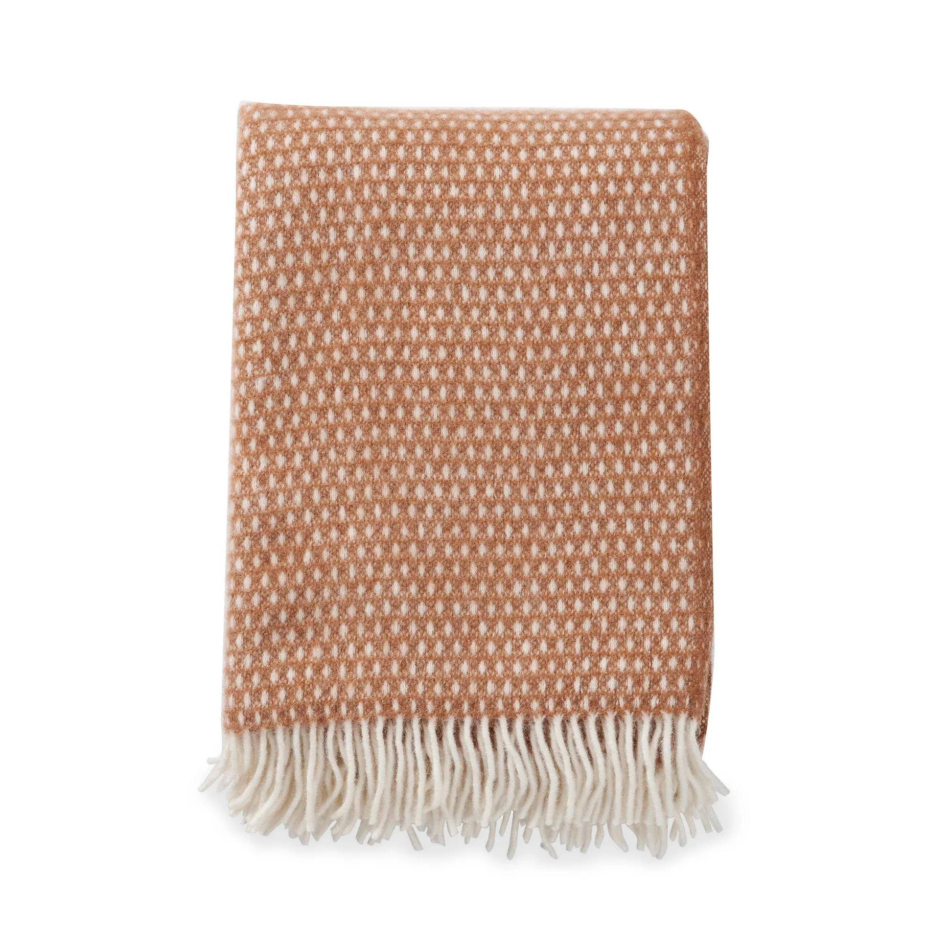 NZ Lambswool Throw - Knut Nougat