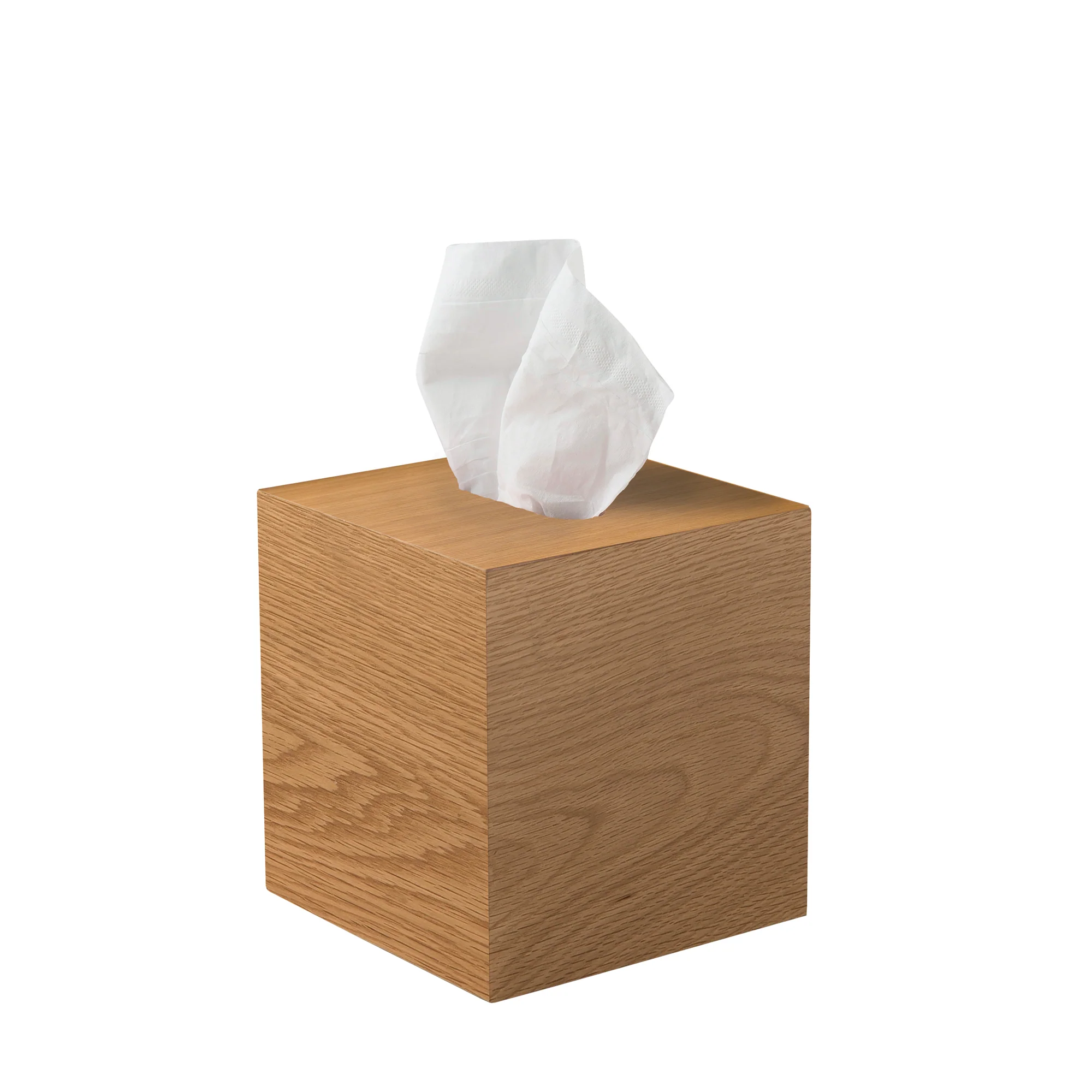 Oku Wooden Square Tissue Box