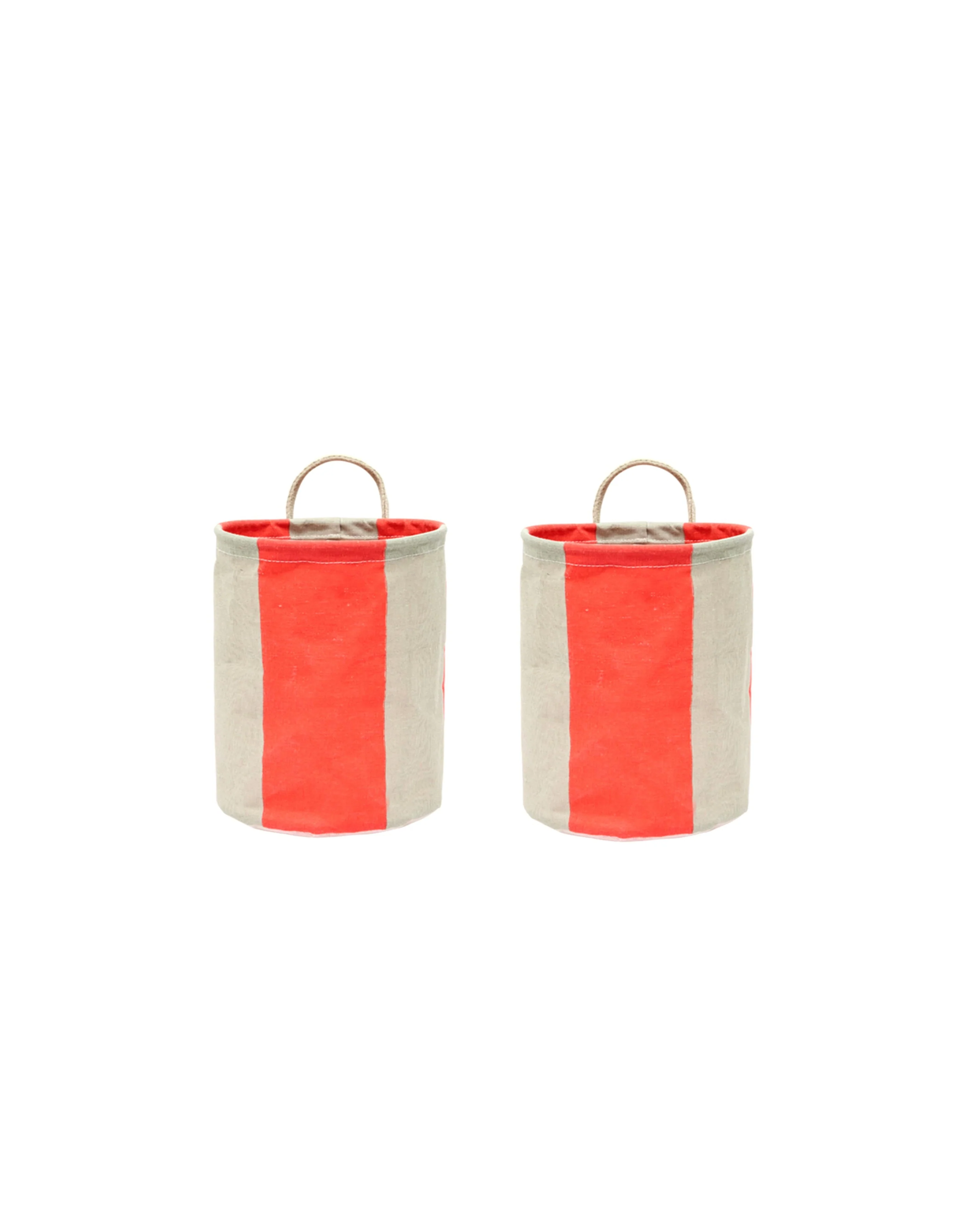 Kara Hanging Basket Set - Cherry Red