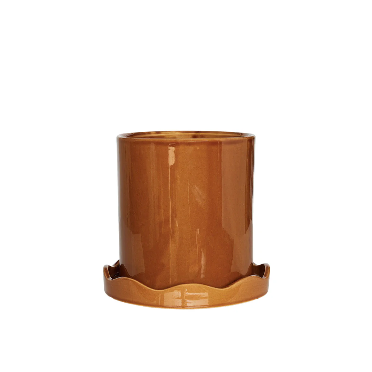 Nami Pot & Saucer - Amber - Image 4