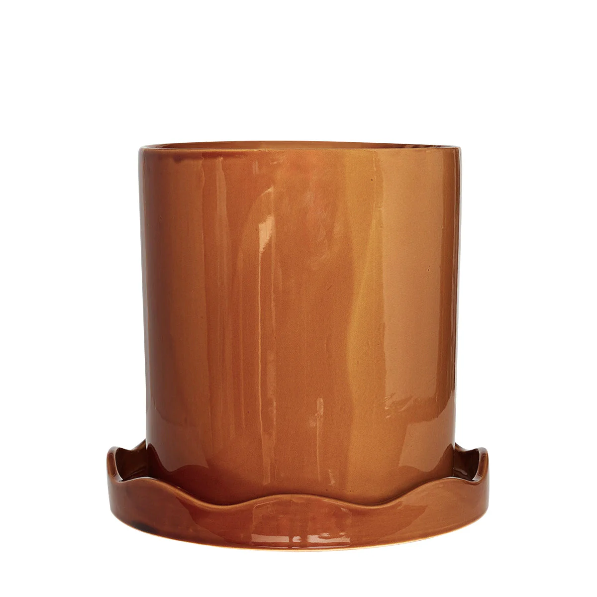 Nami Pot & Saucer - Amber - Image 5