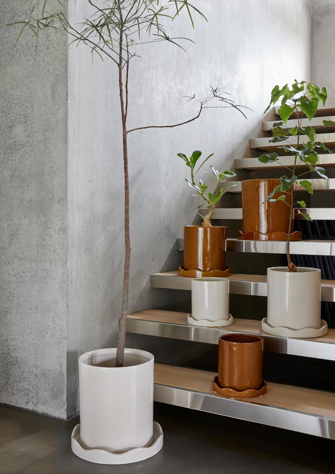 Nami Pot & Saucer - White - Image 3