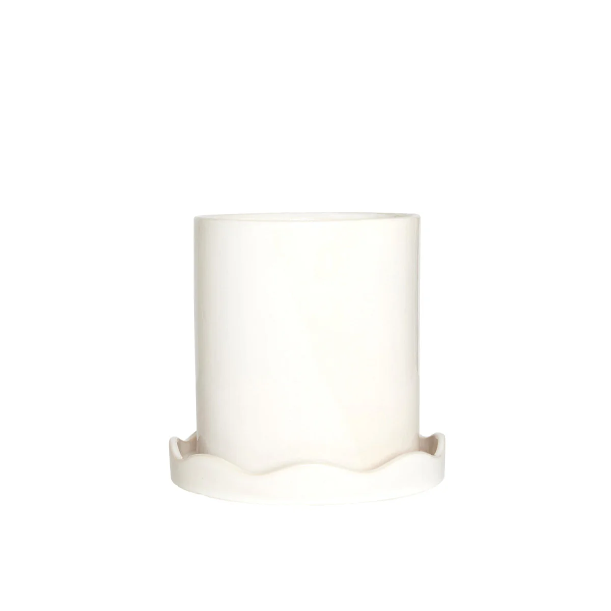 Nami Pot & Saucer - White - Image 4