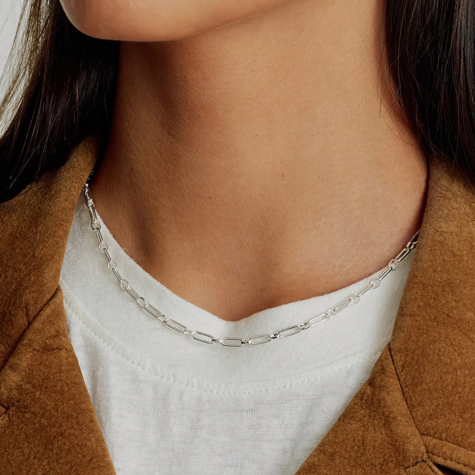 Paper Clip Chain Necklace - Image 2