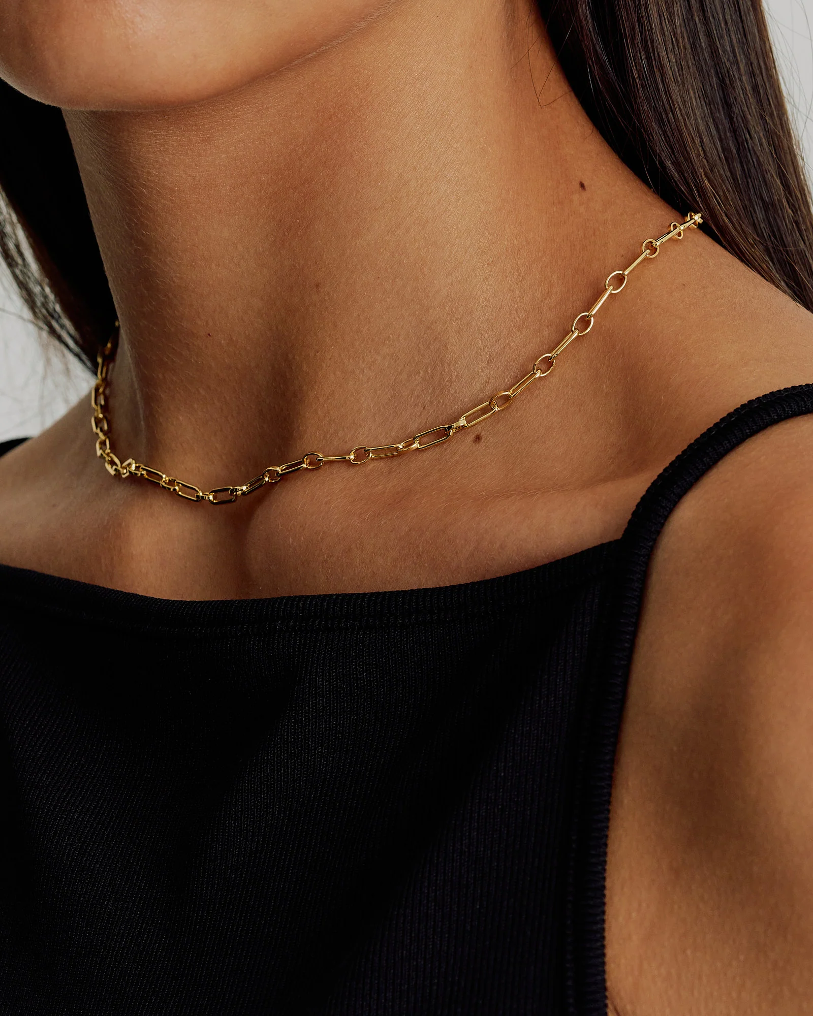 Paper Clip Chain Necklace - Image 3