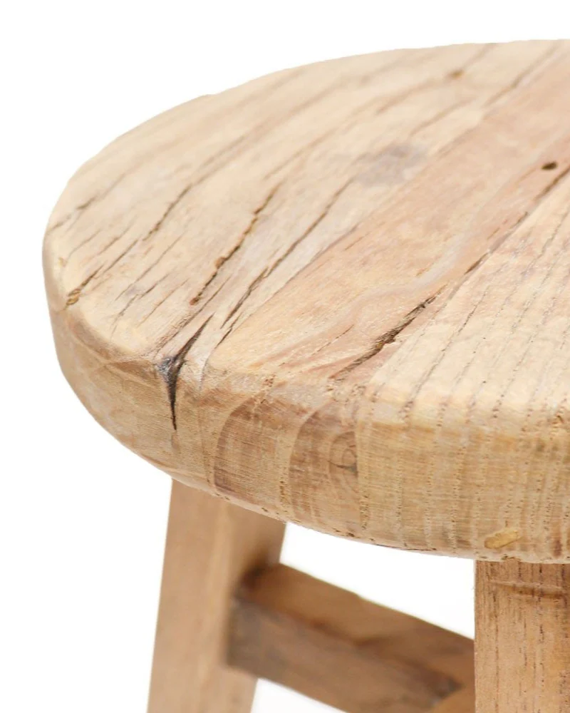 Parq Round Footstool - Natural - Image 2
