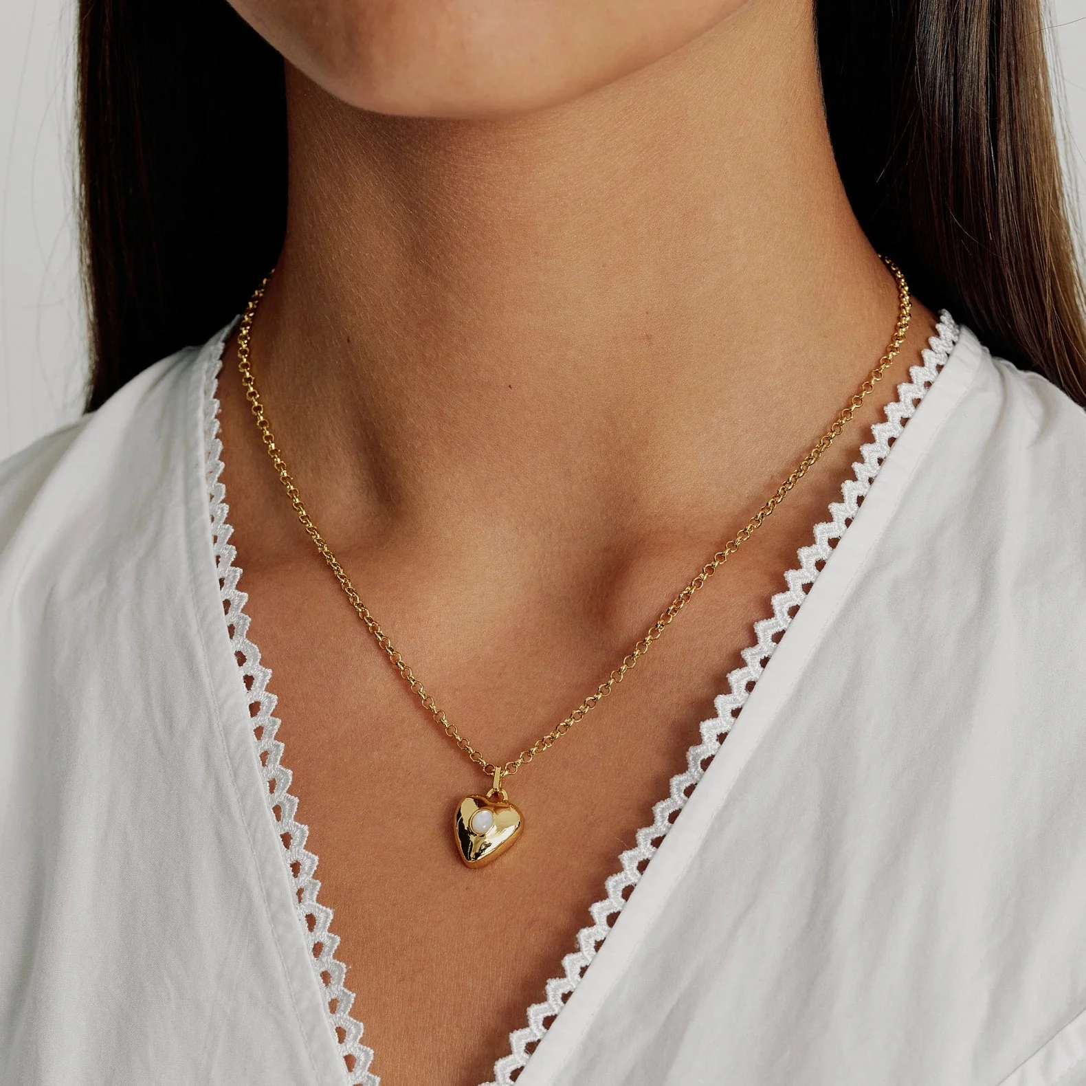 Pearl Locket Necklace - Image 2