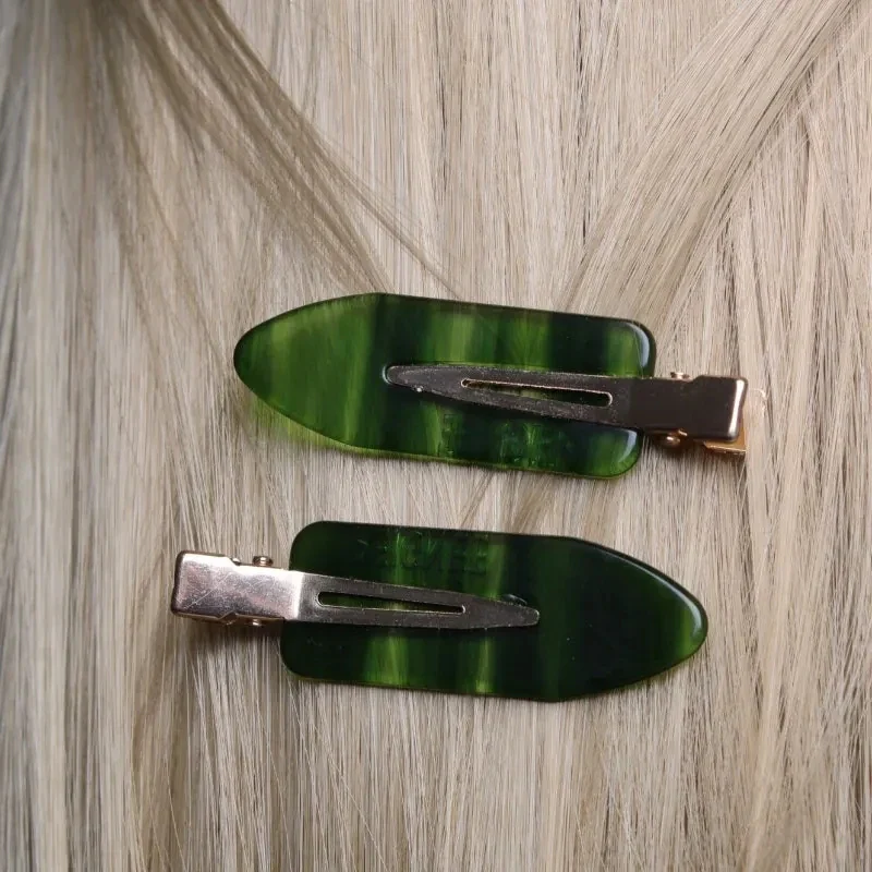 Barrette Hair Clip Set - Emerald - Image 2