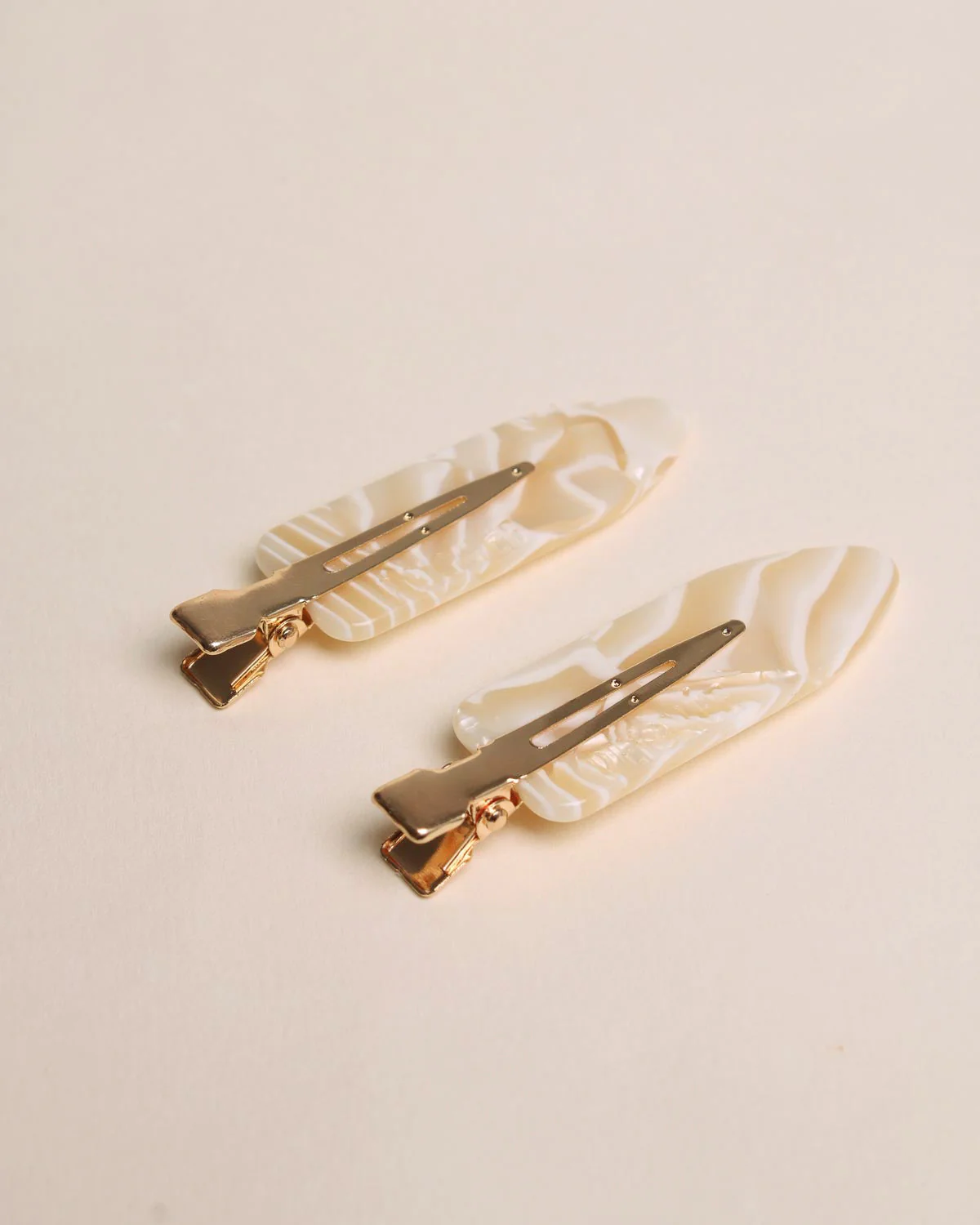 Barrette Hair Clip Set - Popcorn