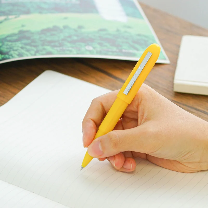 Bullet Ballpoint Pen - Yellow - Image 2