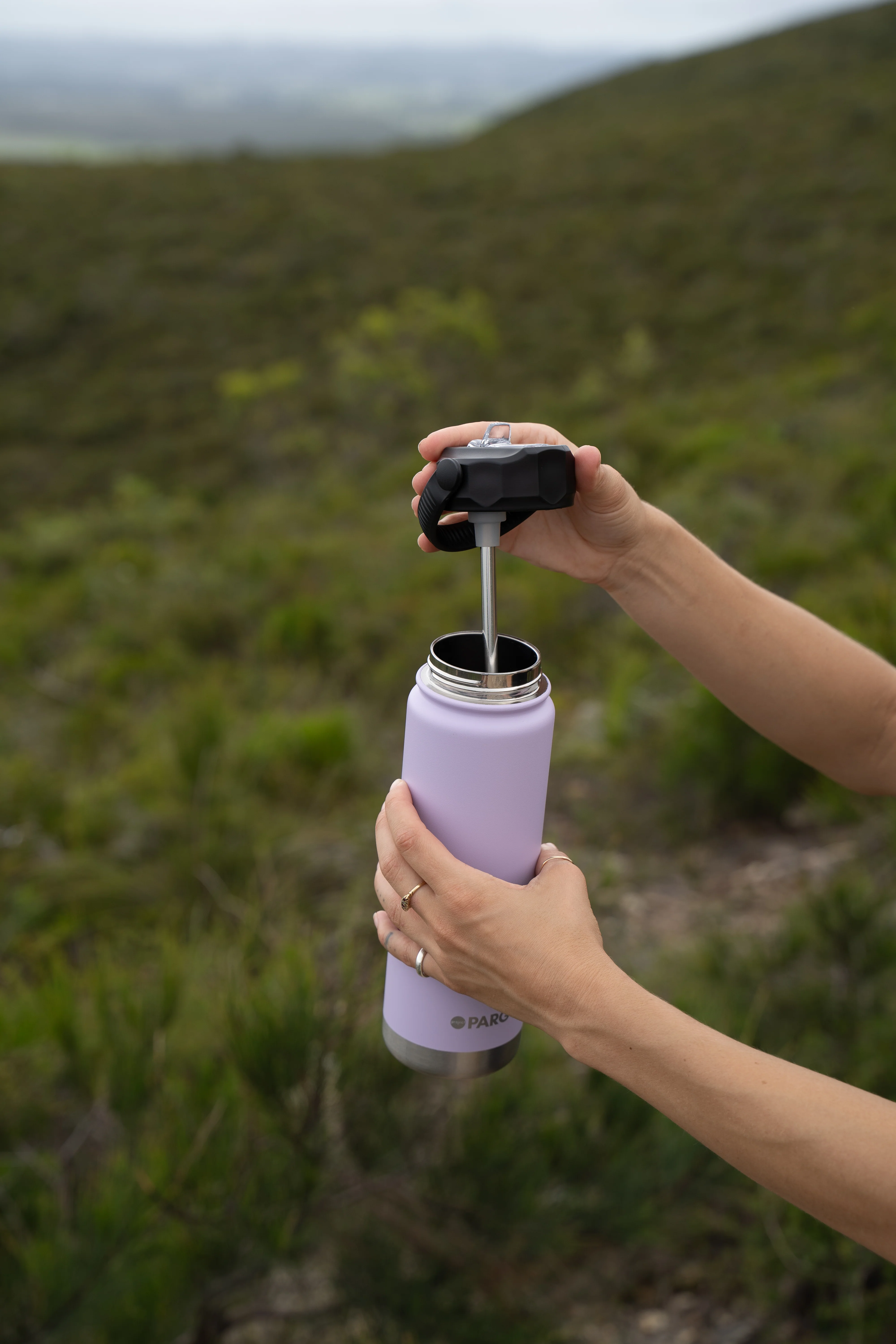 Insulated Sports Bottle - Lilac - Image 5