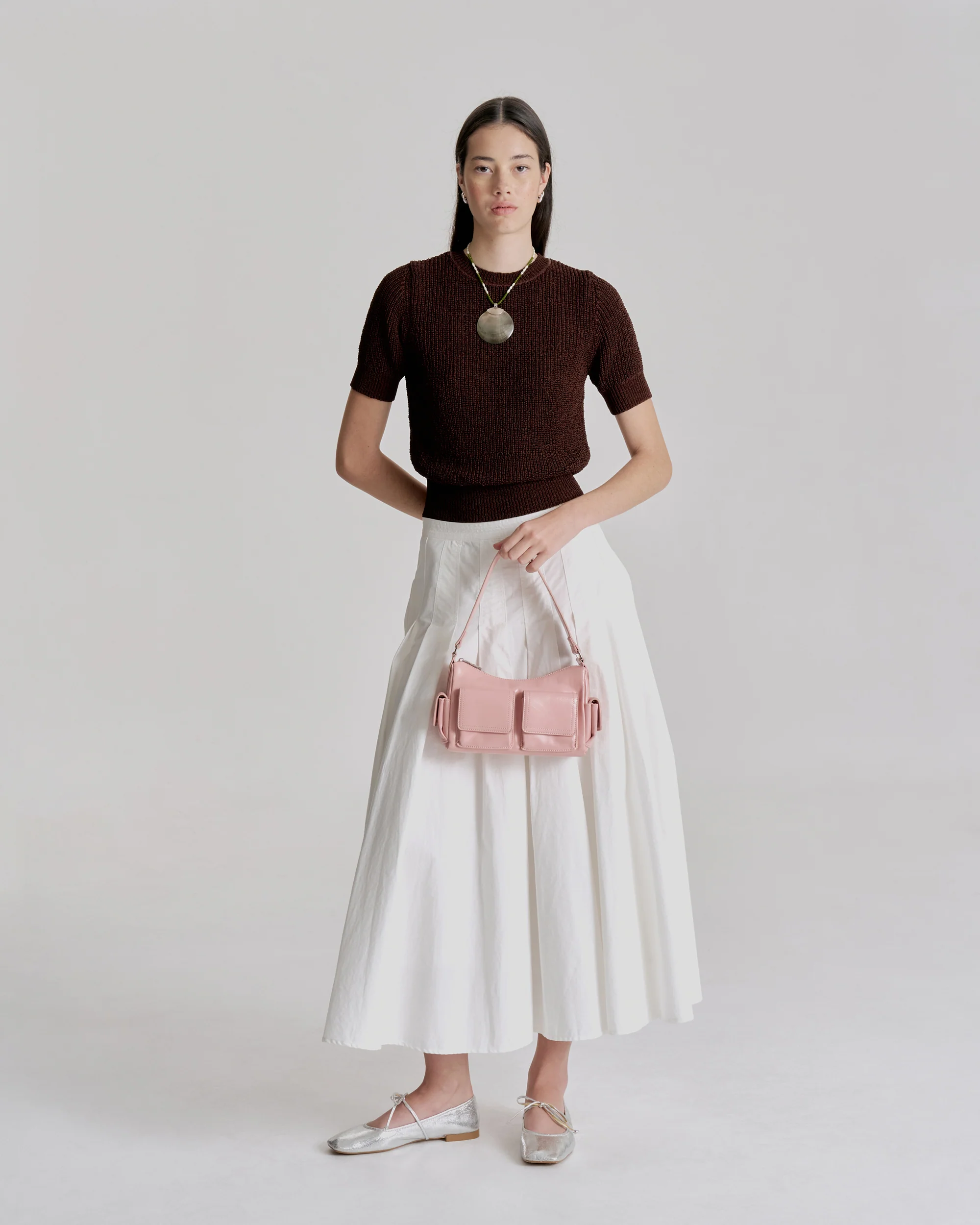 Rae Mini Pocket Bag - Baby Pink - Image 4