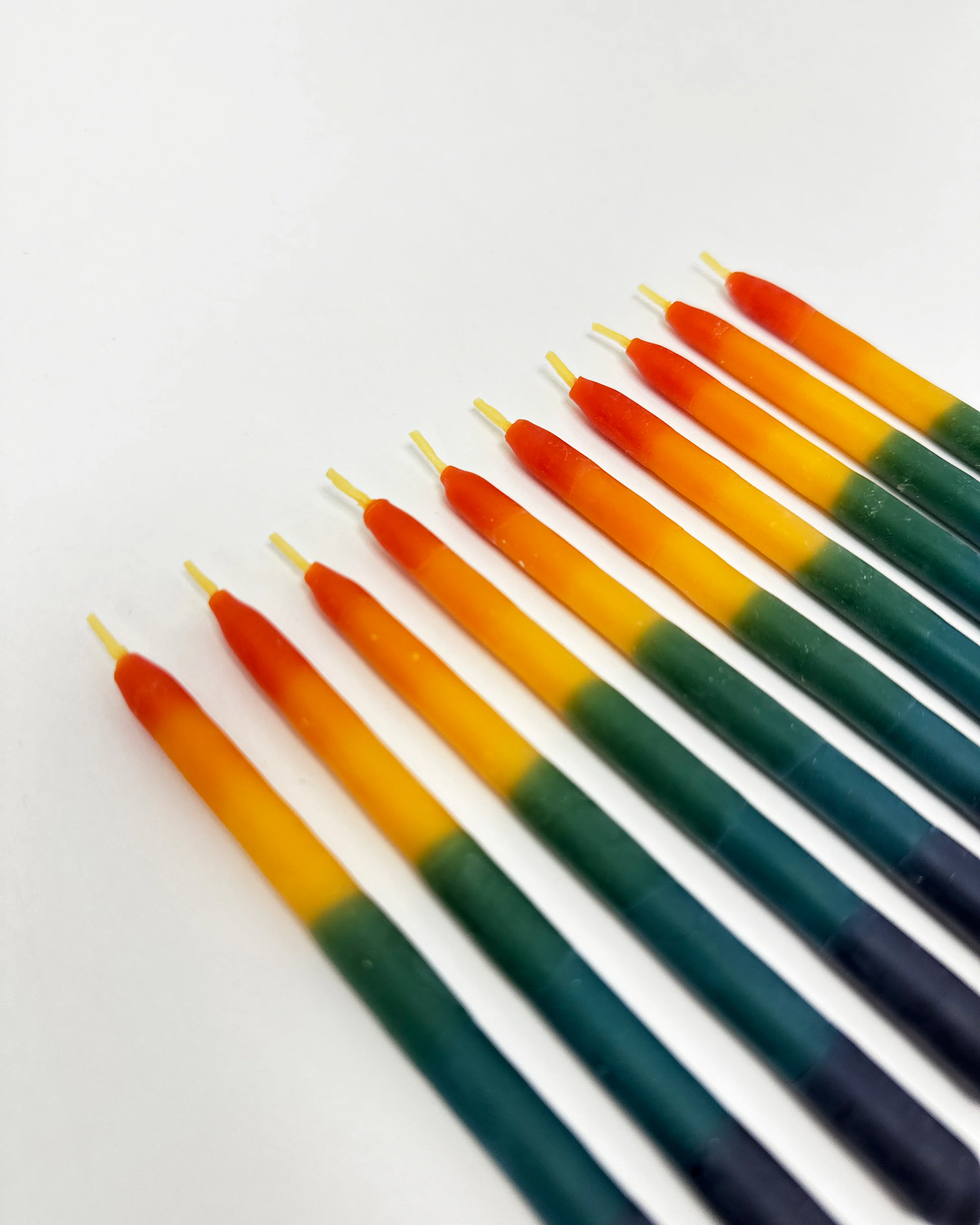 Rainbow Beeswax Birthday Candles - Image 3