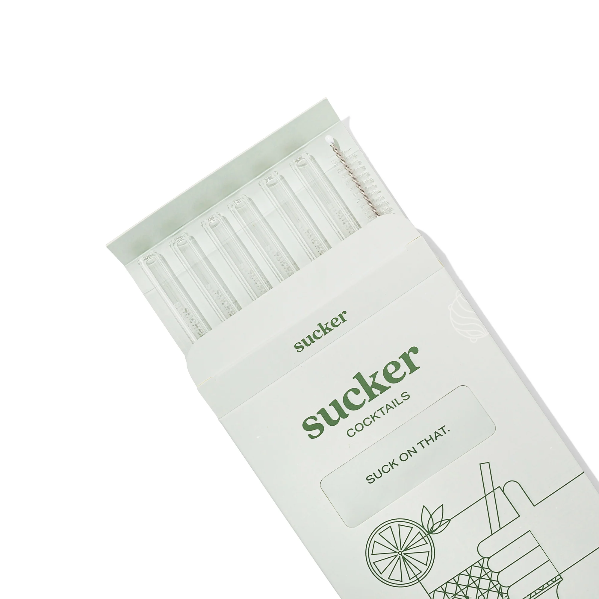 Glass Cocktail Straws - Clear - Image 2