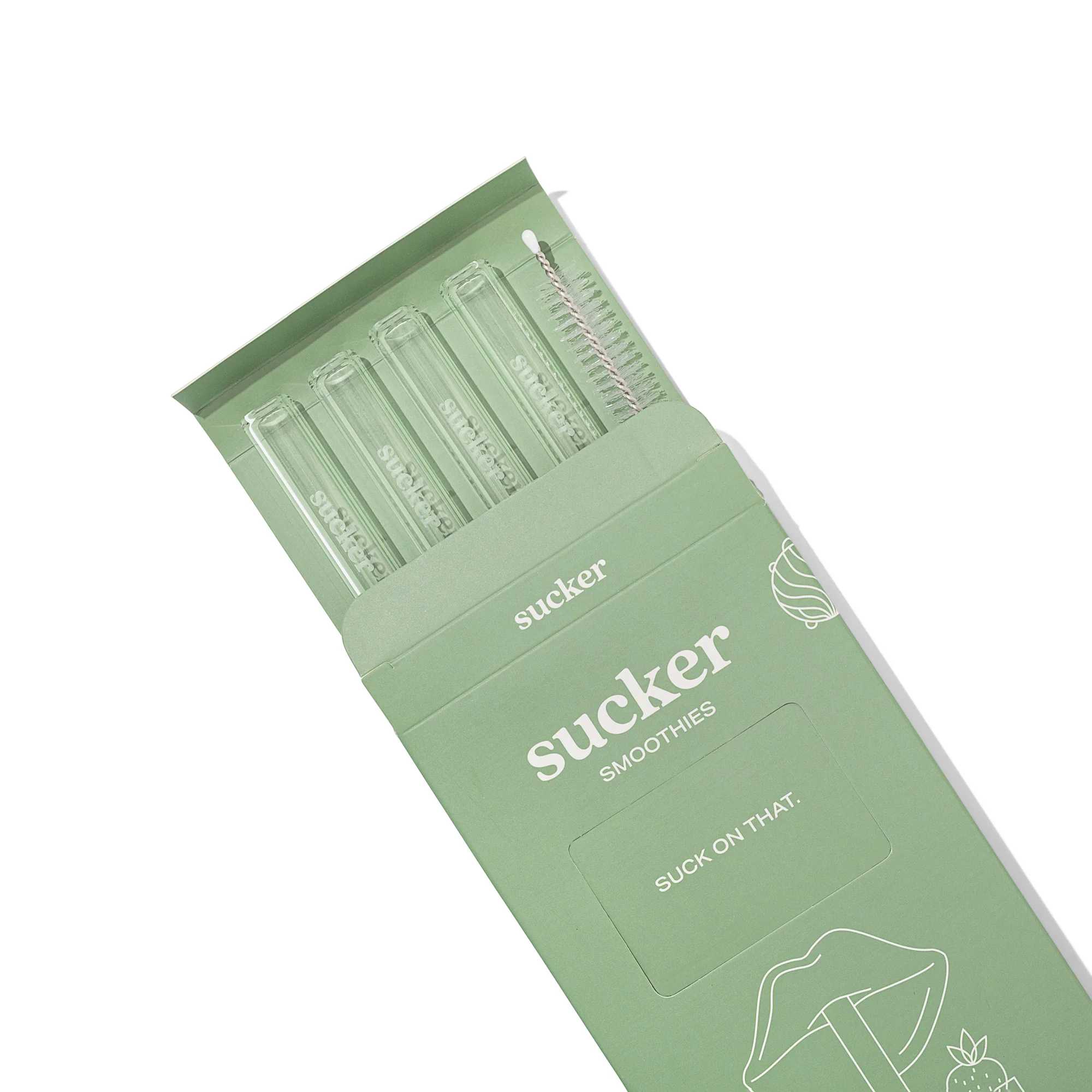 Glass Smoothie Straws - Clear - Image 2