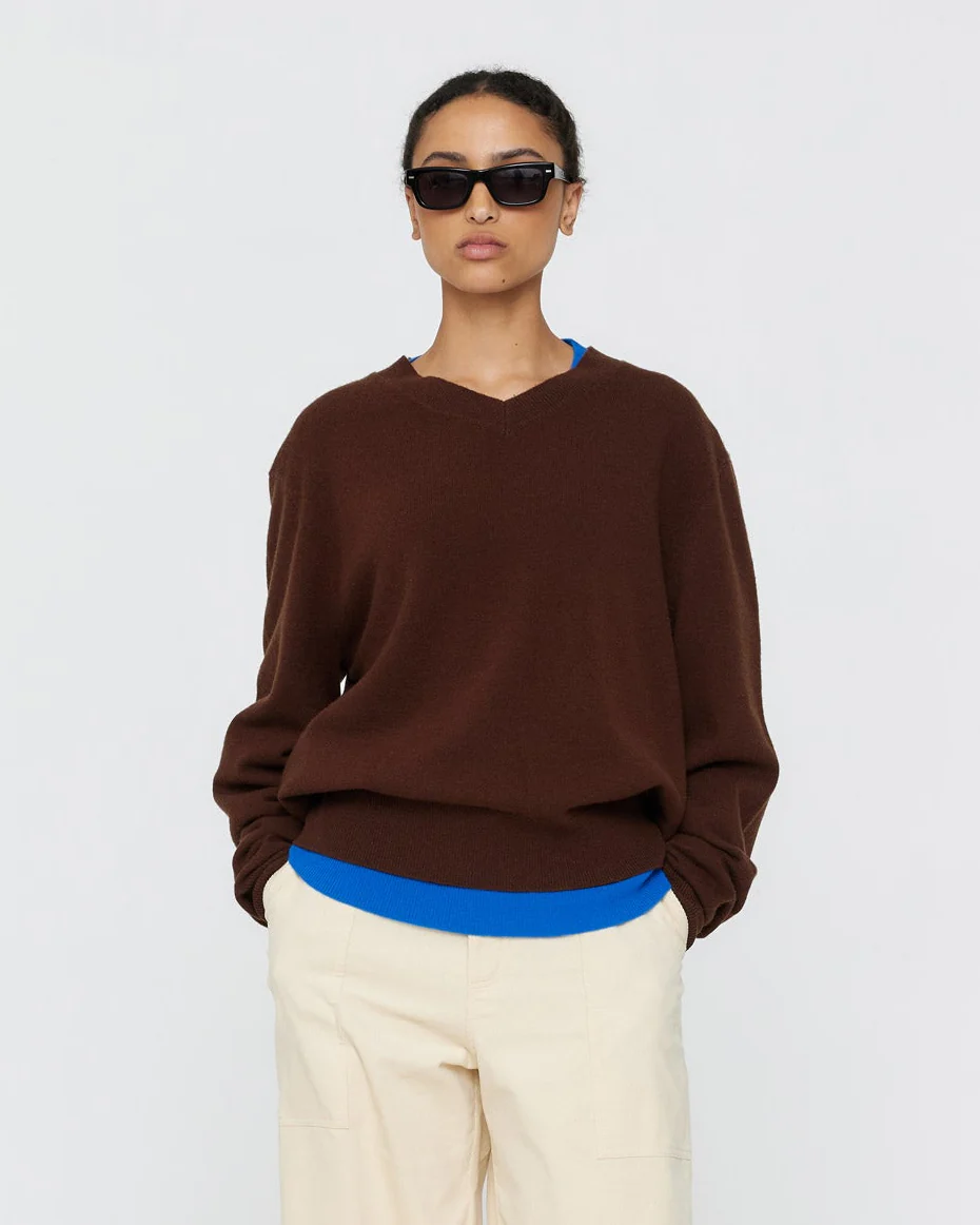 Amina Wool Jumper - Brown